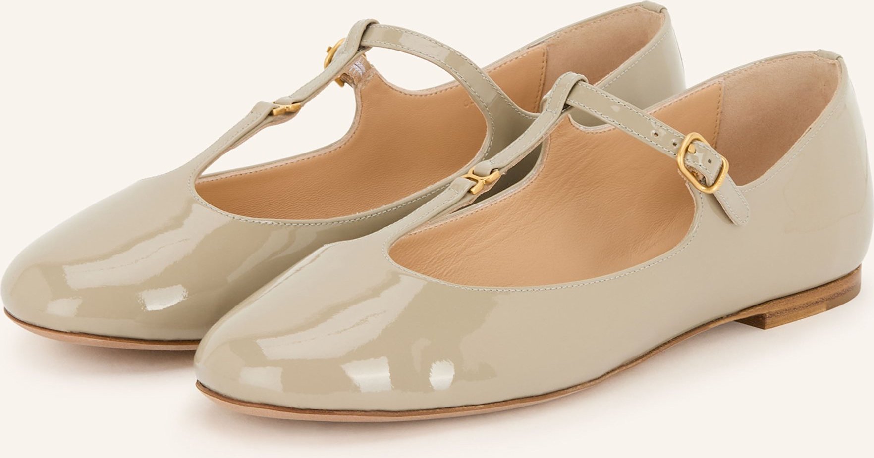 Chloé Mary-Jane-Ballerinas Marcie grau