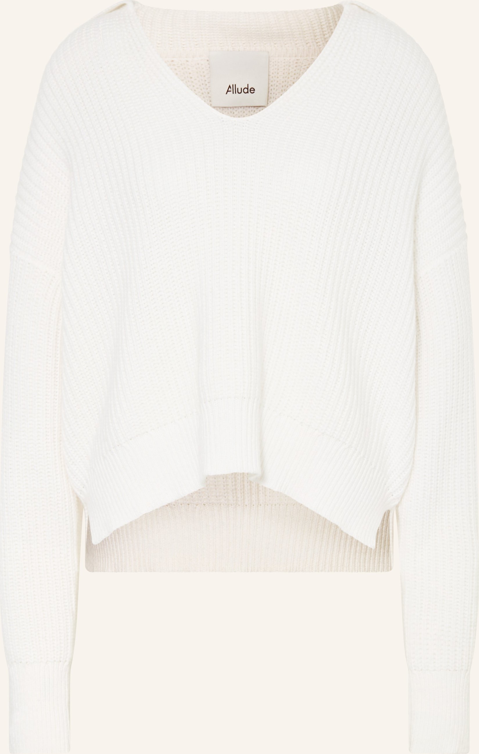 Allude Pullover Mit Cashmere weiss