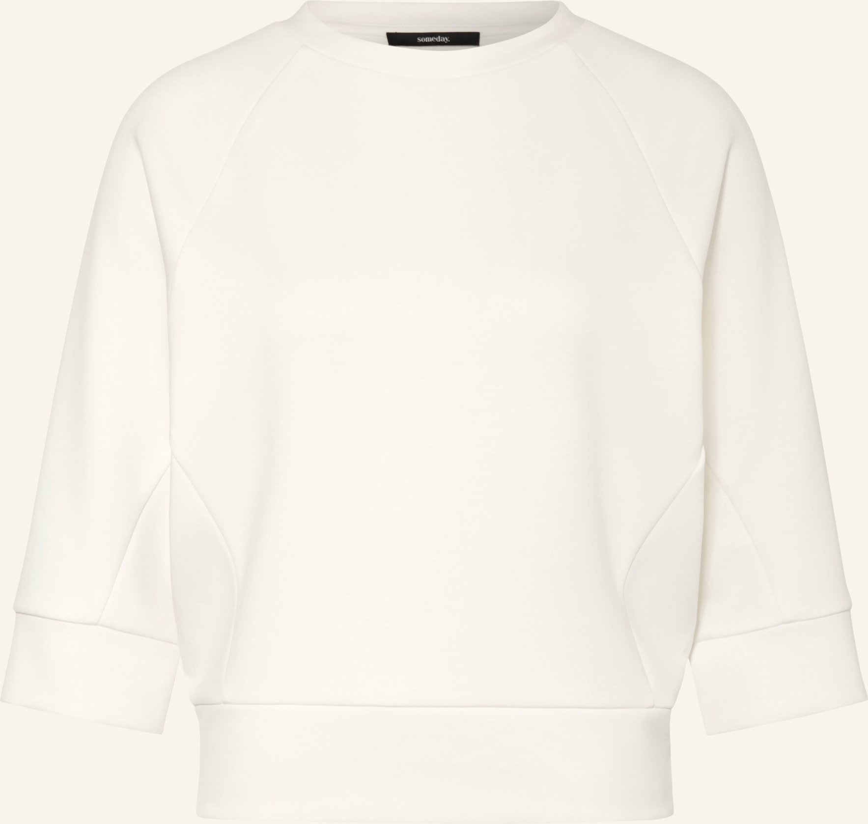 Someday Sweatshirt Ulea Mit 3/4-Arm weiss