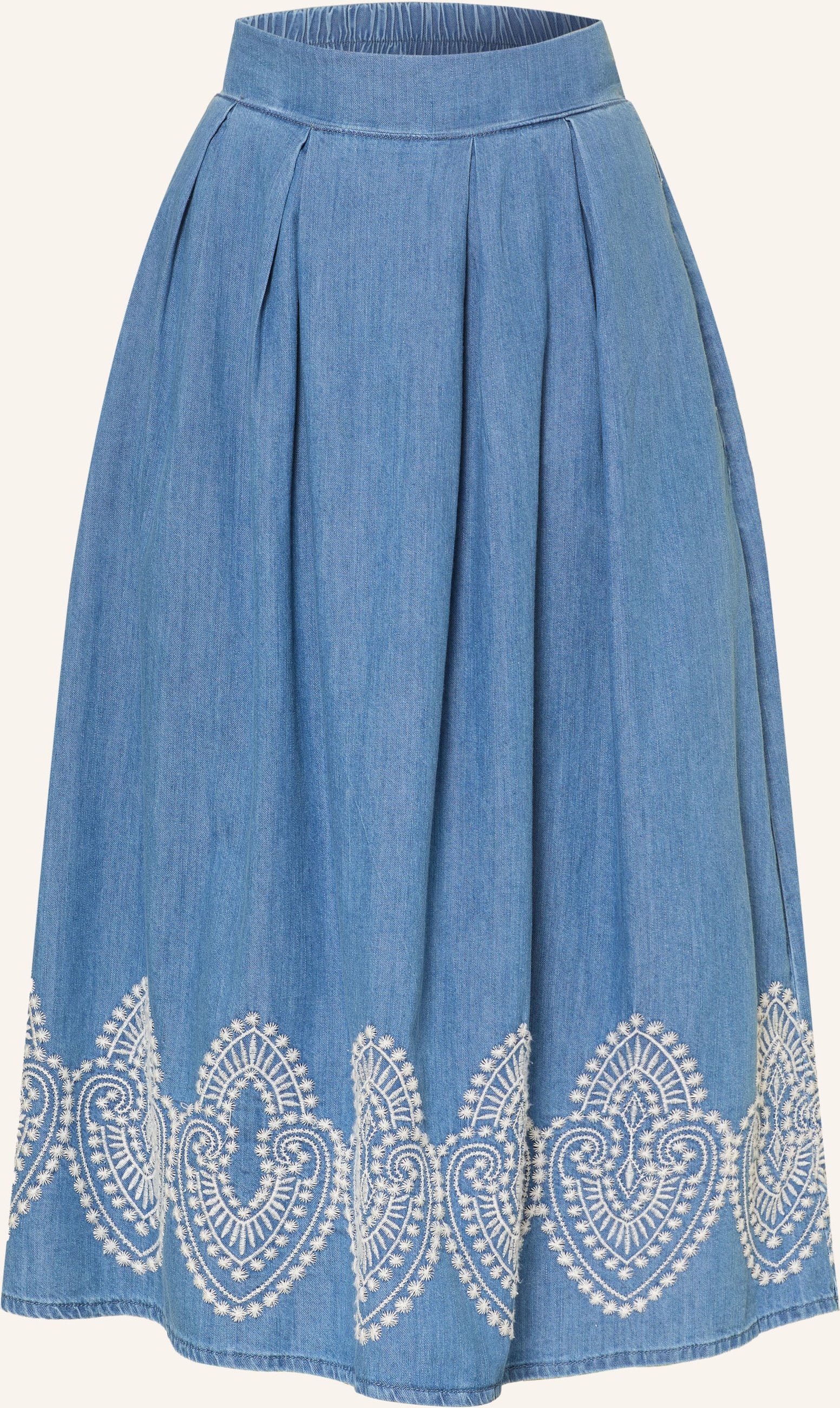 More & More Jeansrock blau