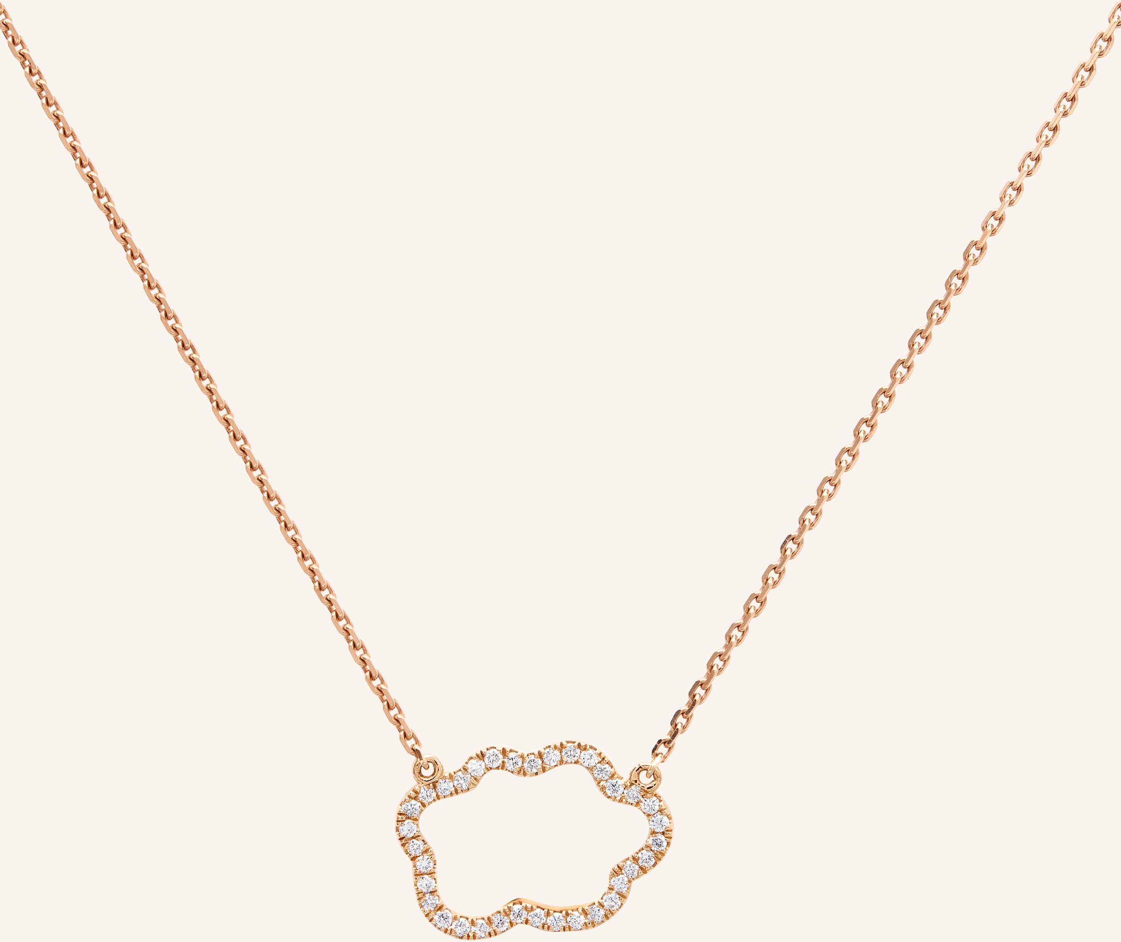 Vieri Kette Wolke Silhouette Brillanten rosegold