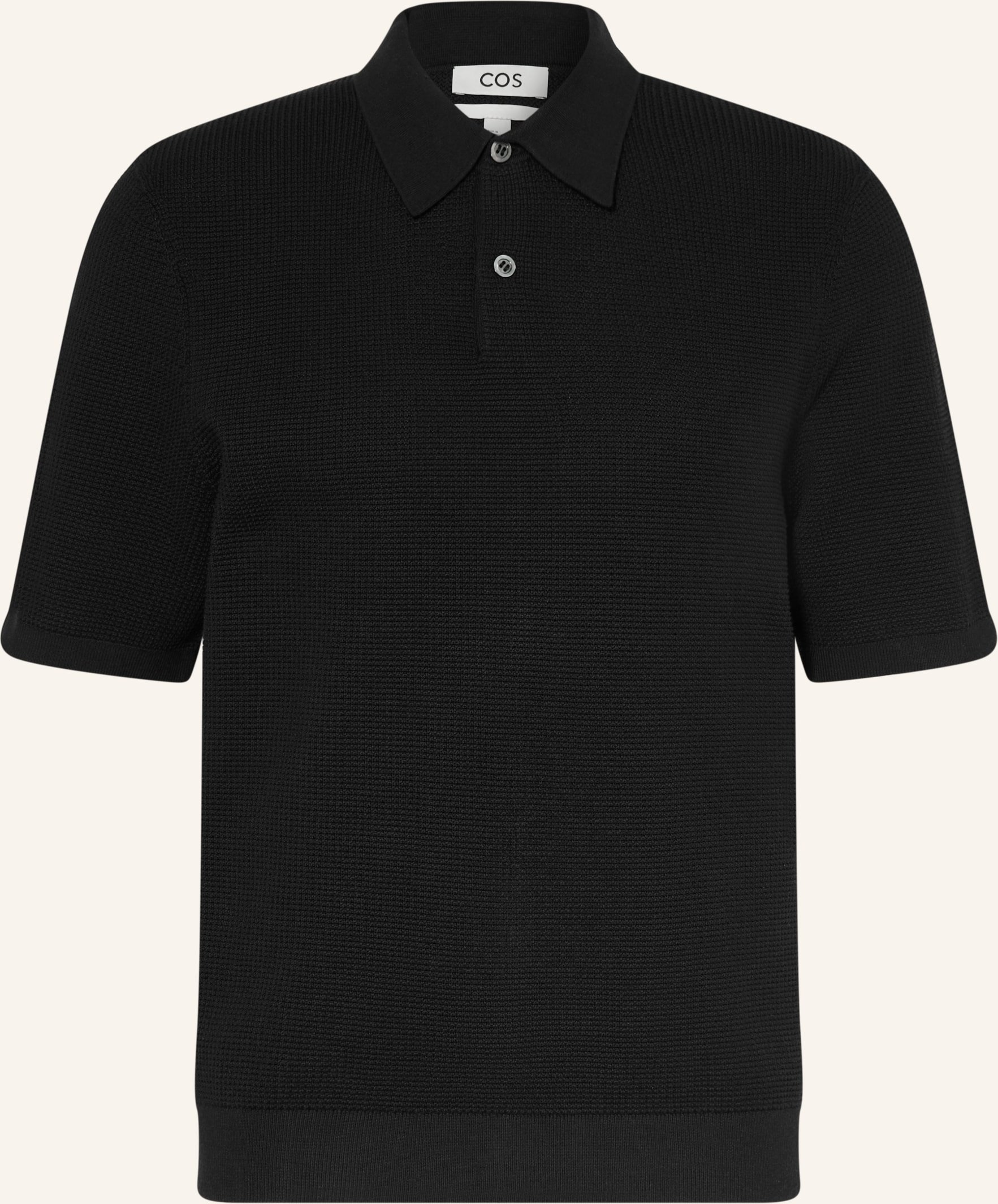 Cos Poloshirt Regular Fit schwarz