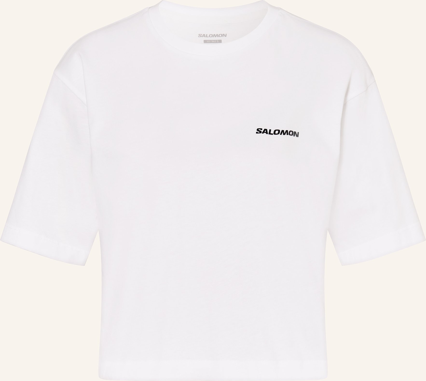 Salomon T-Shirt Logo Short weiss