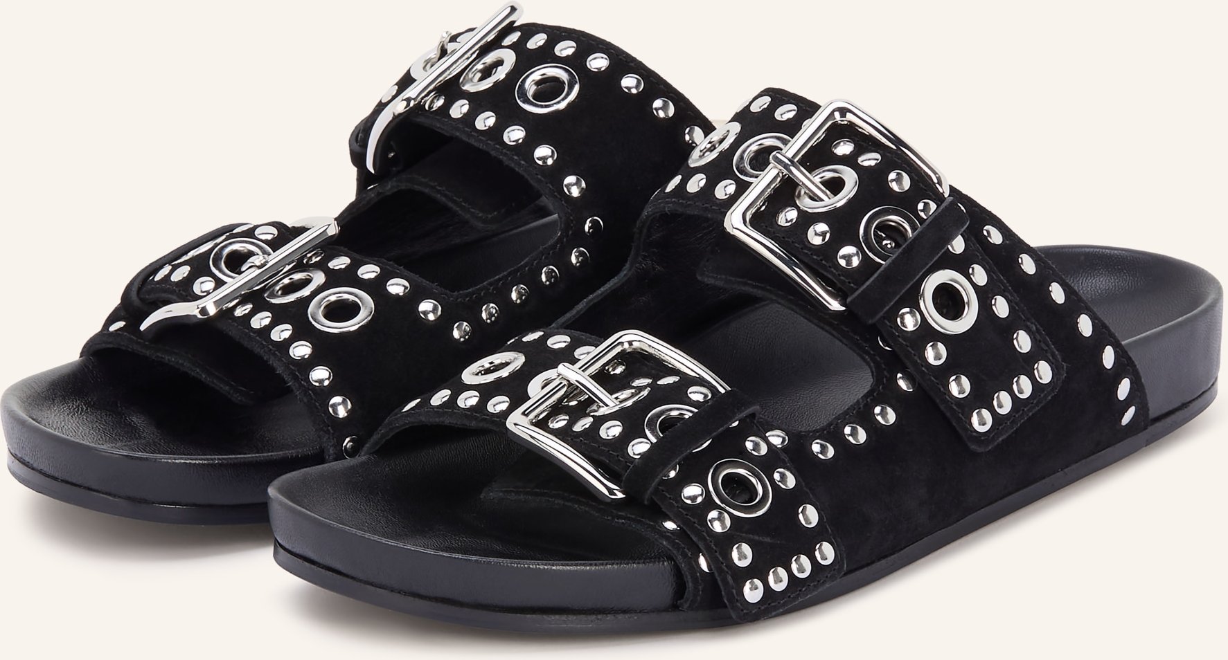 Kennel & Schmenger Pantoletten Love Mit Nieten schwarz