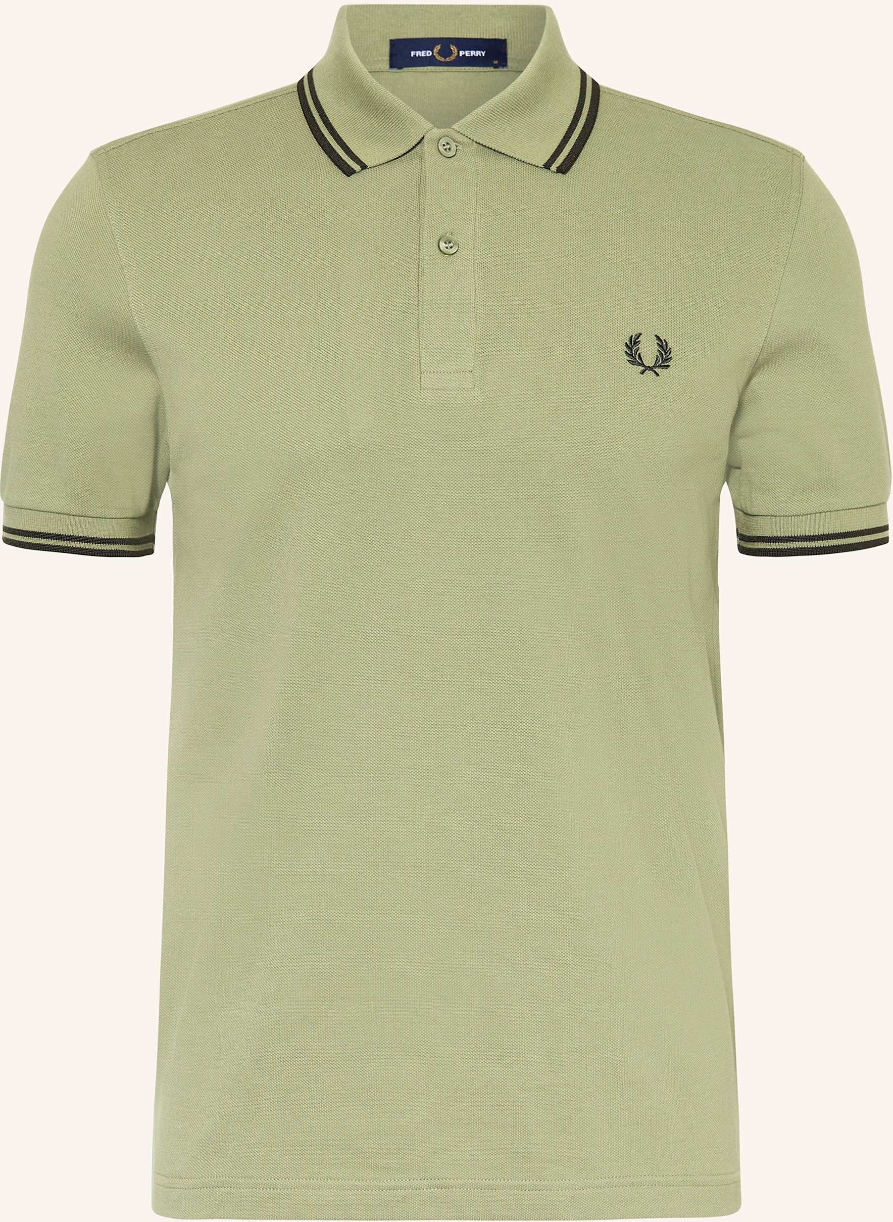 Fred Perry Piqué-Poloshirt gruen
