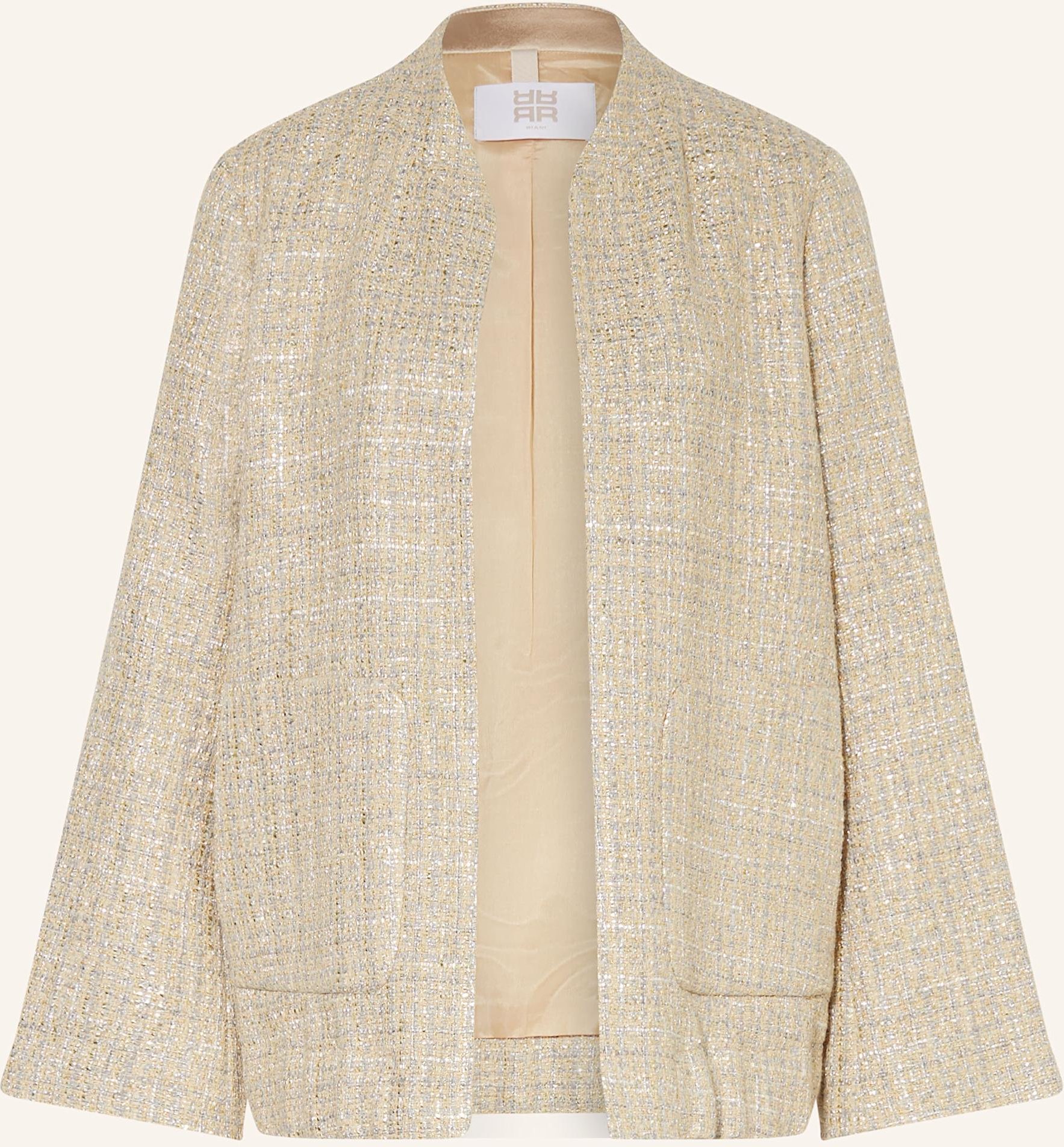 Riani Tweed-Blazer Mit Glitzergarn gold