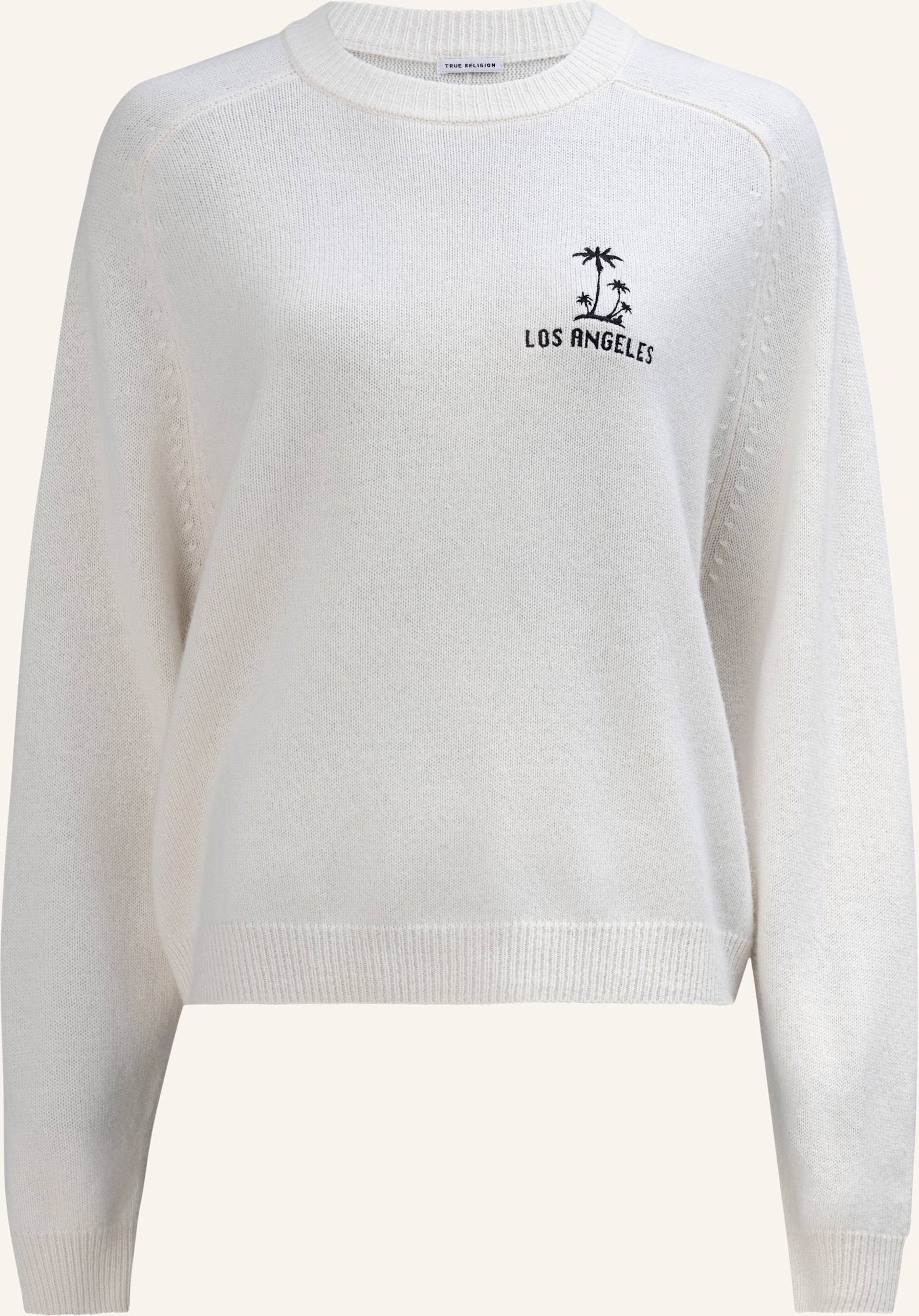 True Religion Strickpulli Mc California weiss