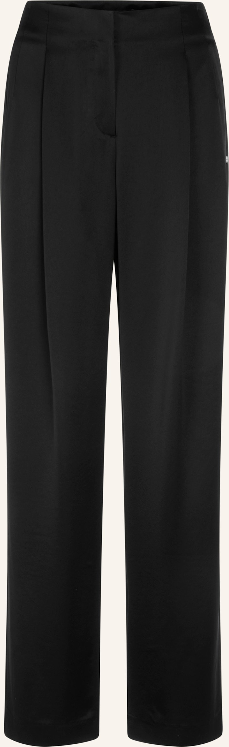 Thumbnail - Marc Cain Marlenehose Aus Satin schwarz