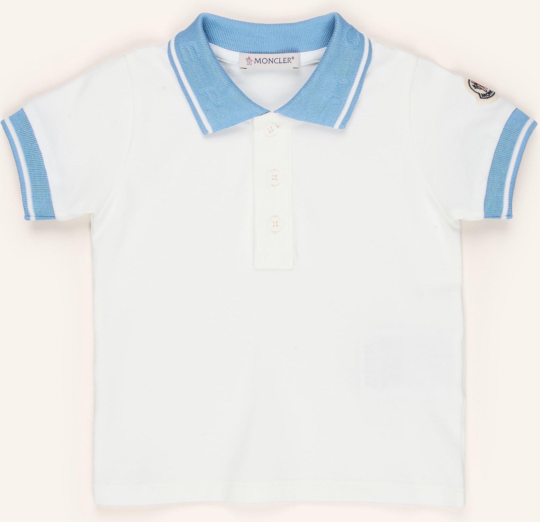Moncler Enfant Piqué-Poloshirt weiss