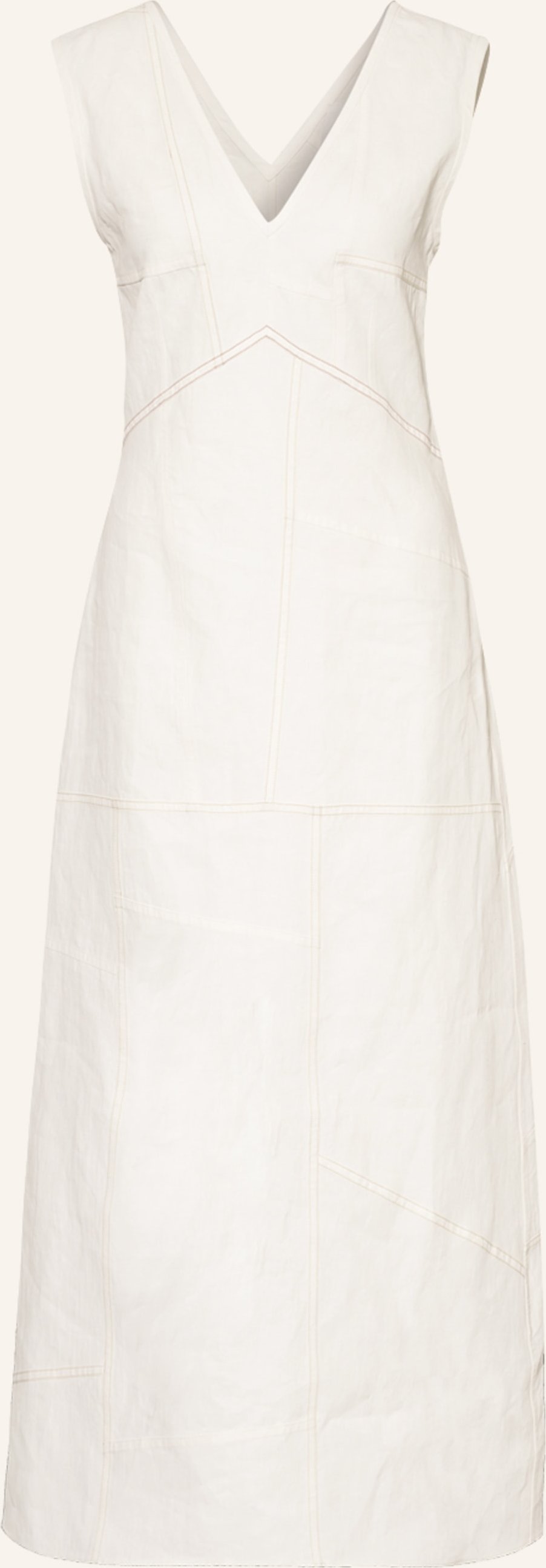 Jil Sander Leinenkleid beige