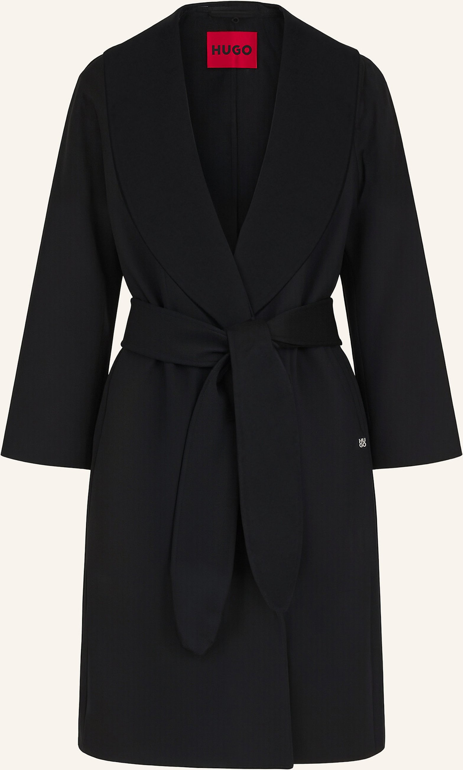 Hugo Klassischer Mantel Mecami-1_Df Relaxed Fit schwarz