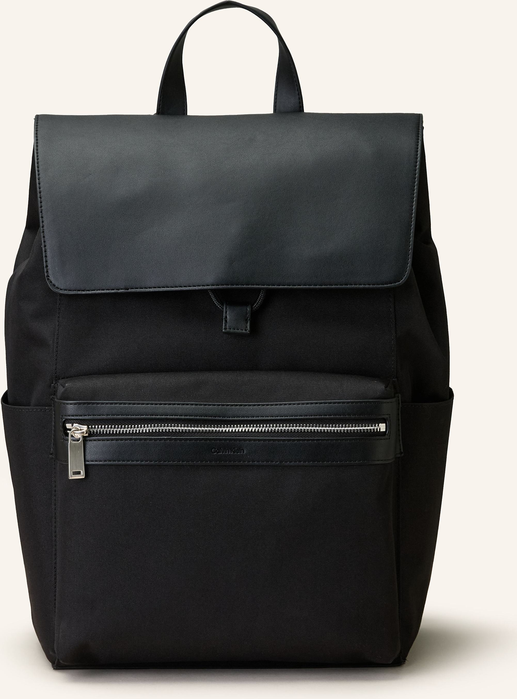 Calvin Klein Rucksack Im Materialmix schwarz
