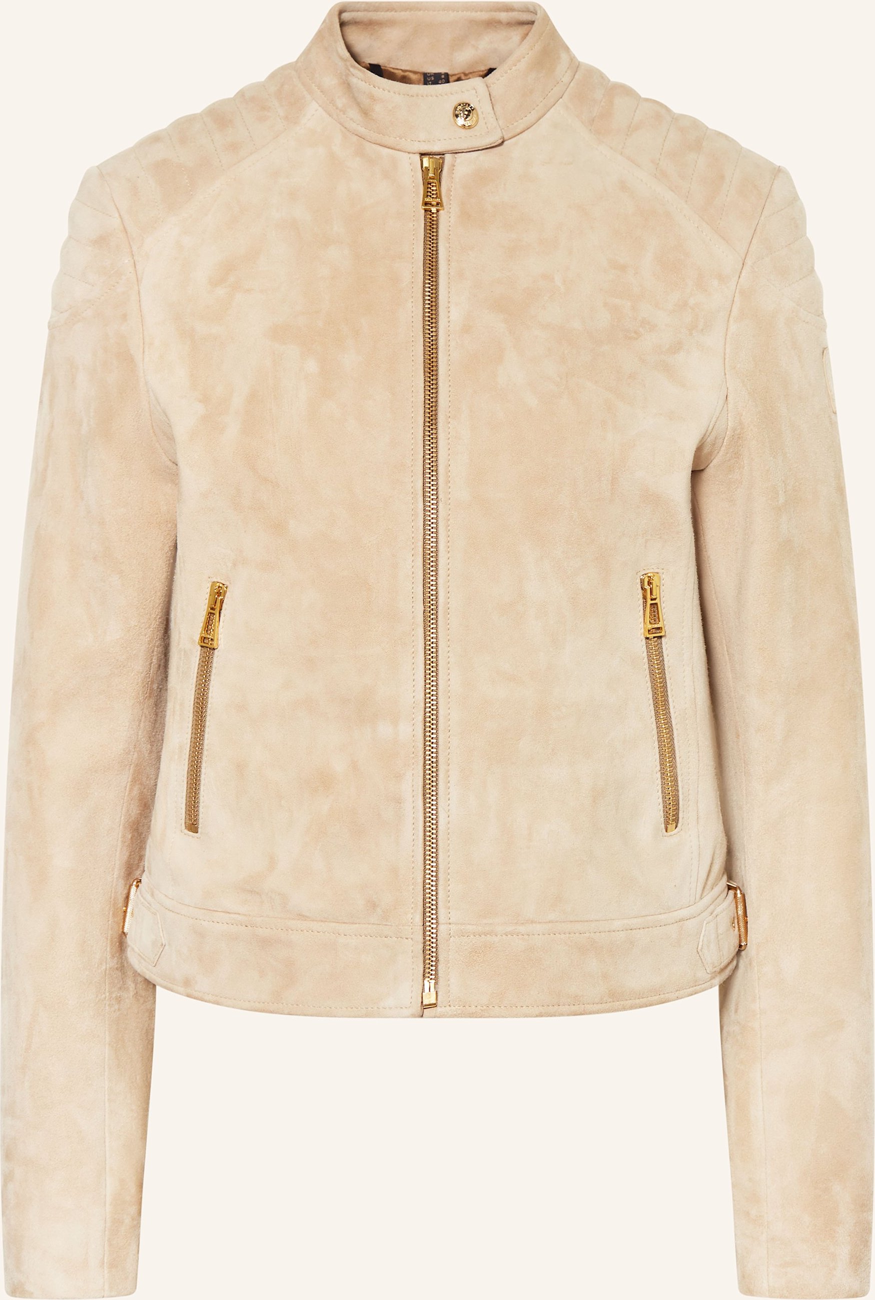 Belstaff Lederjacke Mollison beige