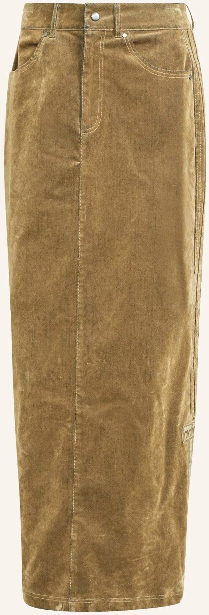 Adidas Originals Adibreak Angerauter Twill Maxi Rock braun