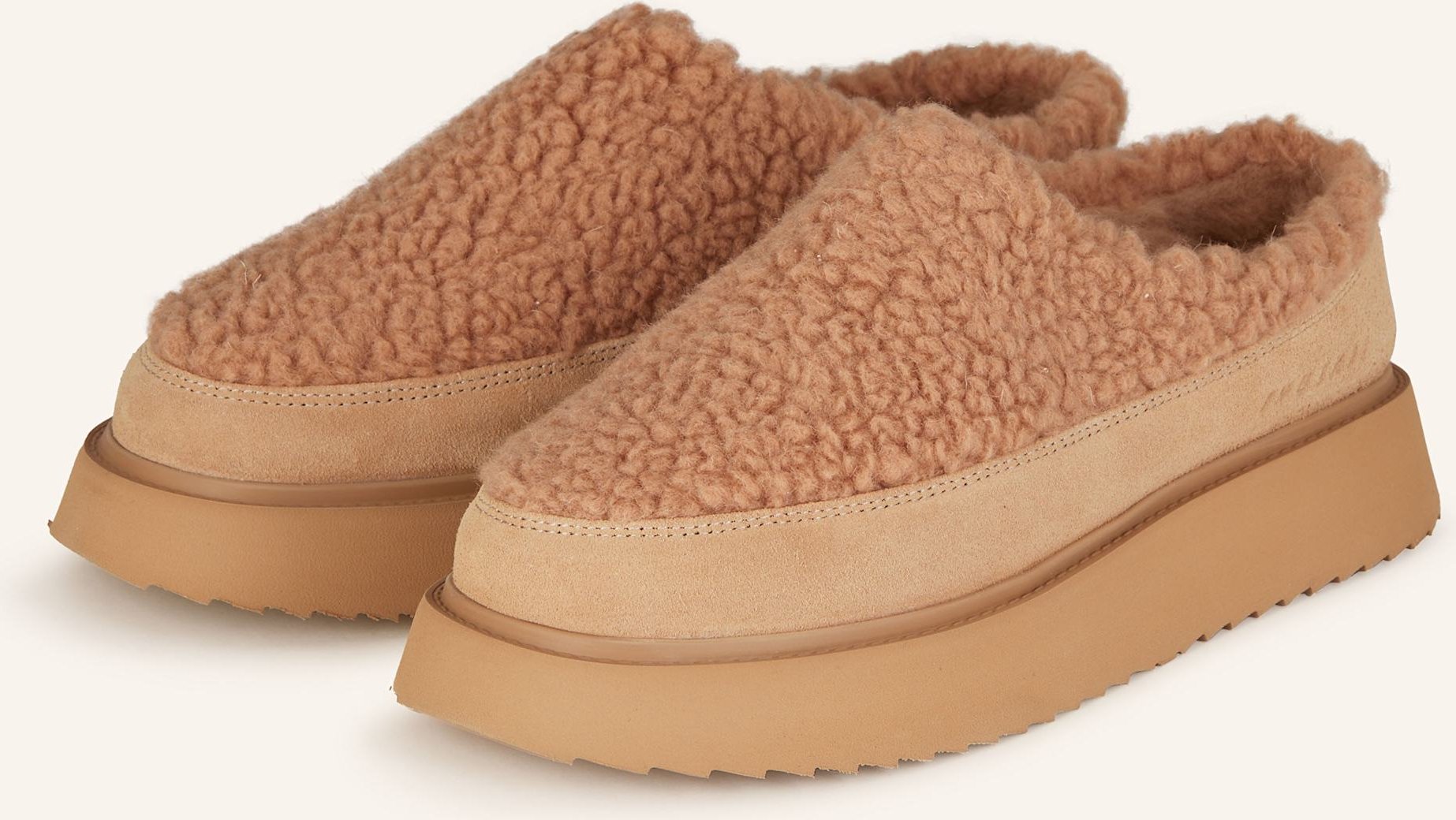 Thumbnail - Inuikii Plateau-Slipper Curly Micro beige