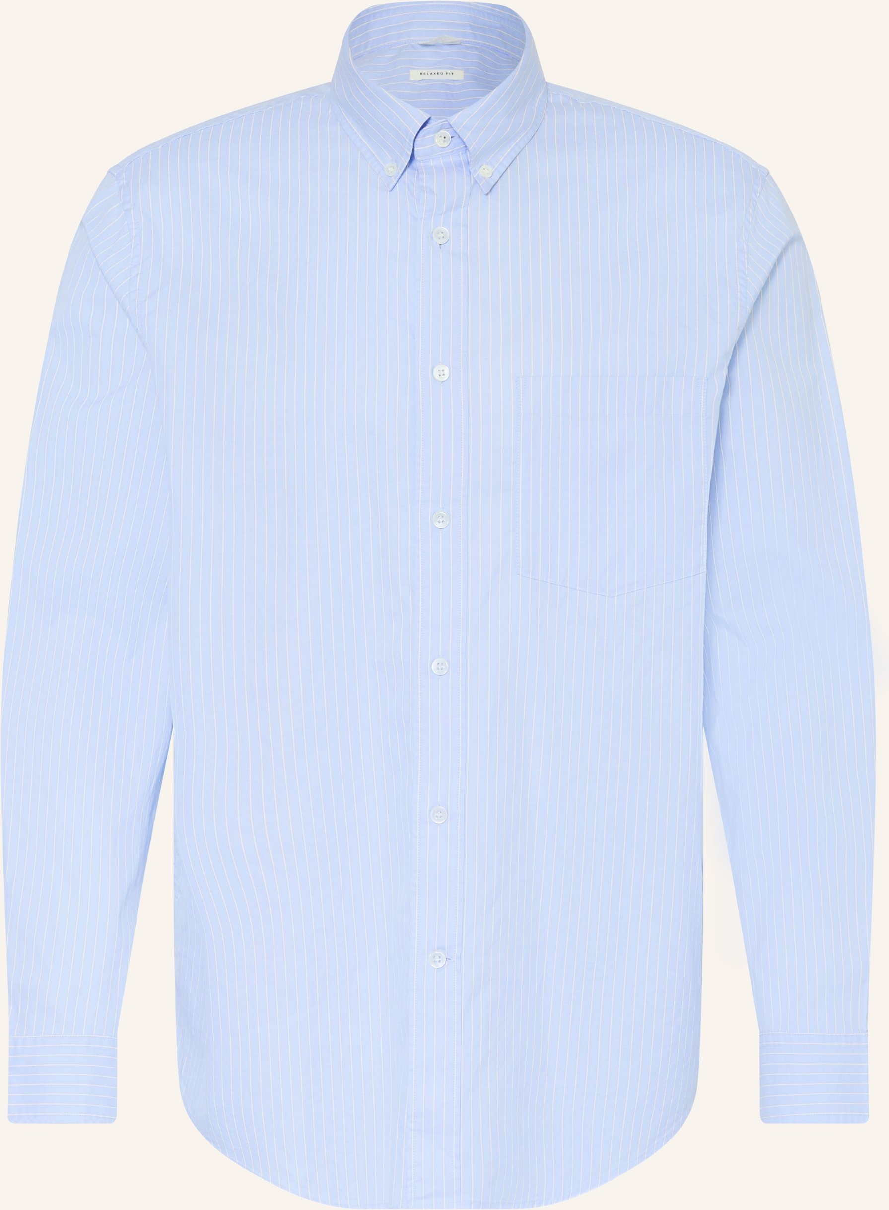 Arket Hemd Balmar Relaxed Fit blau