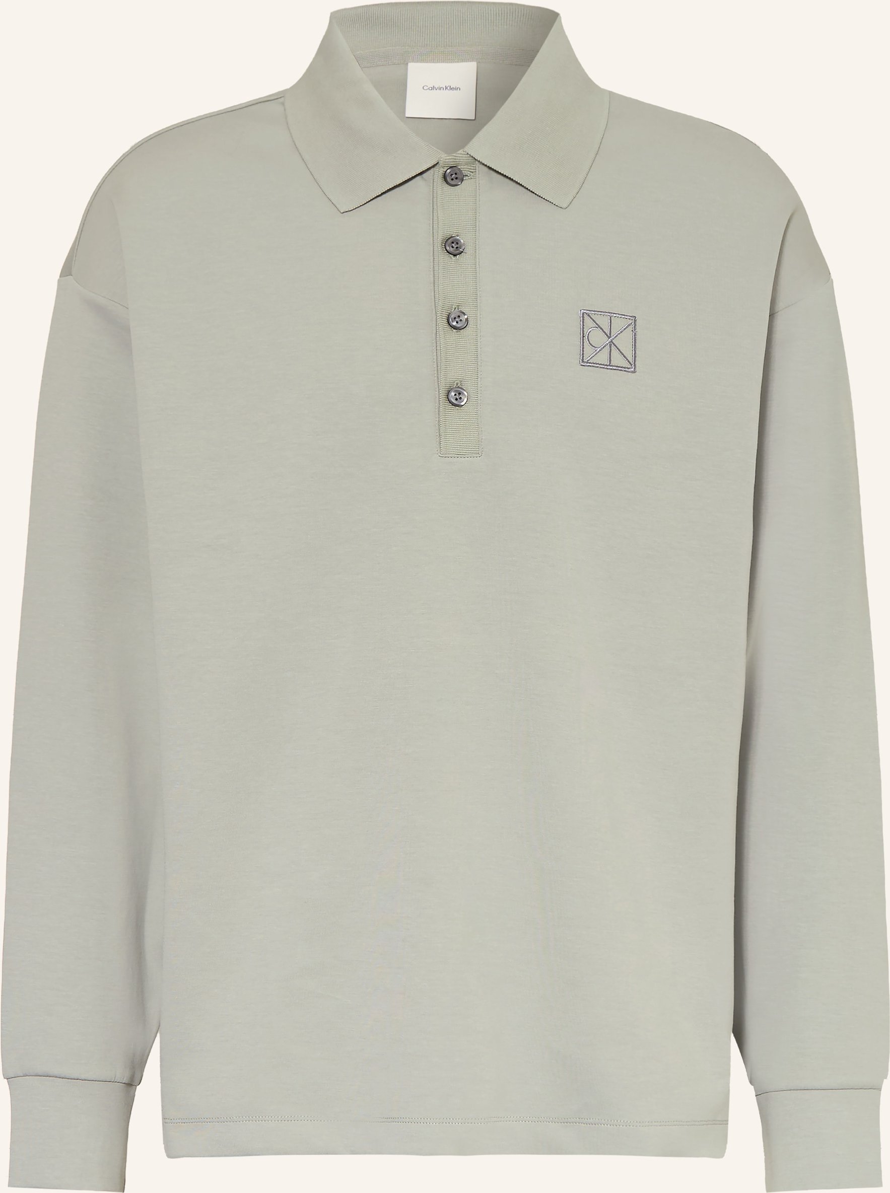 Calvin Klein Jersey-Poloshirt gruen