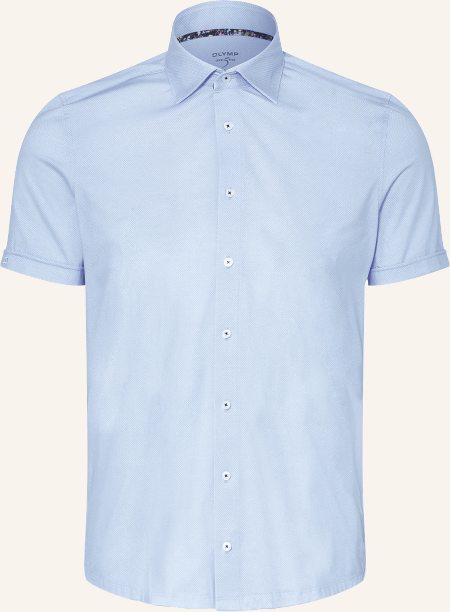 Olymp Kurzarm-Hemd Level Five 24/Seven Body Fit blau