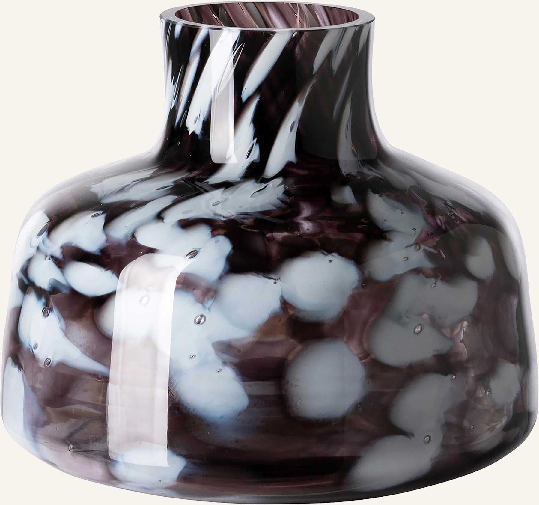 Fink Glasvase Gosy schwarz