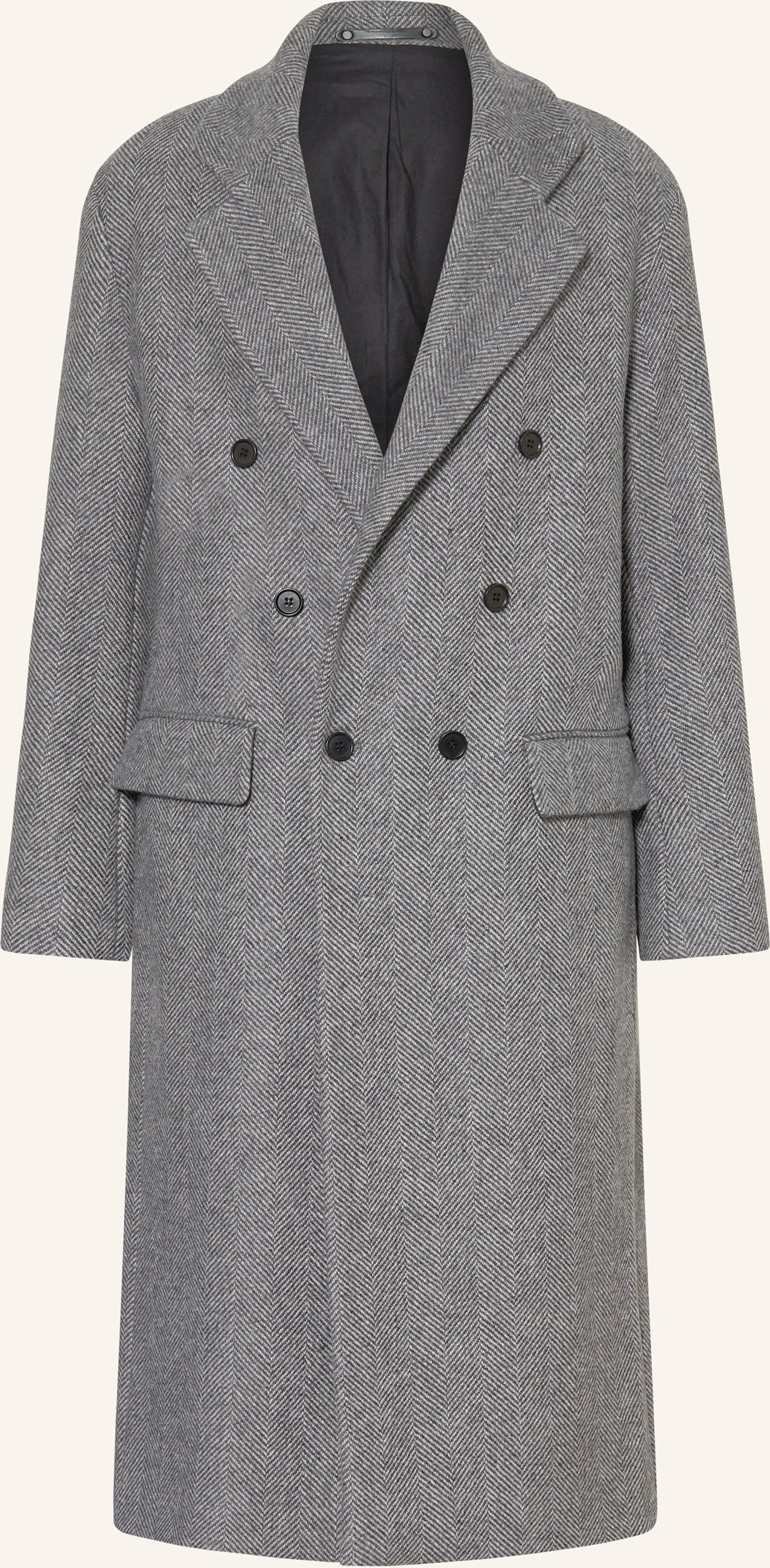 Allsaints Wollmantel Ezra schwarz