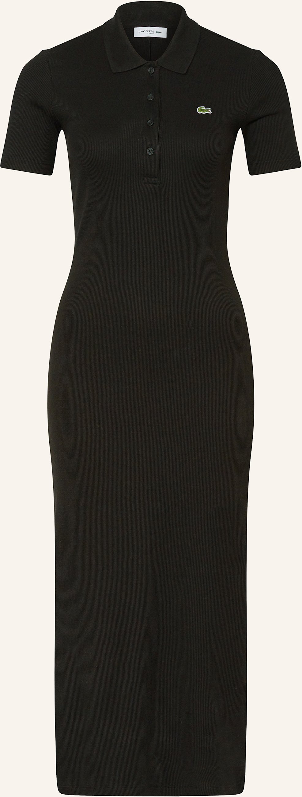 Lacoste Polokleid schwarz