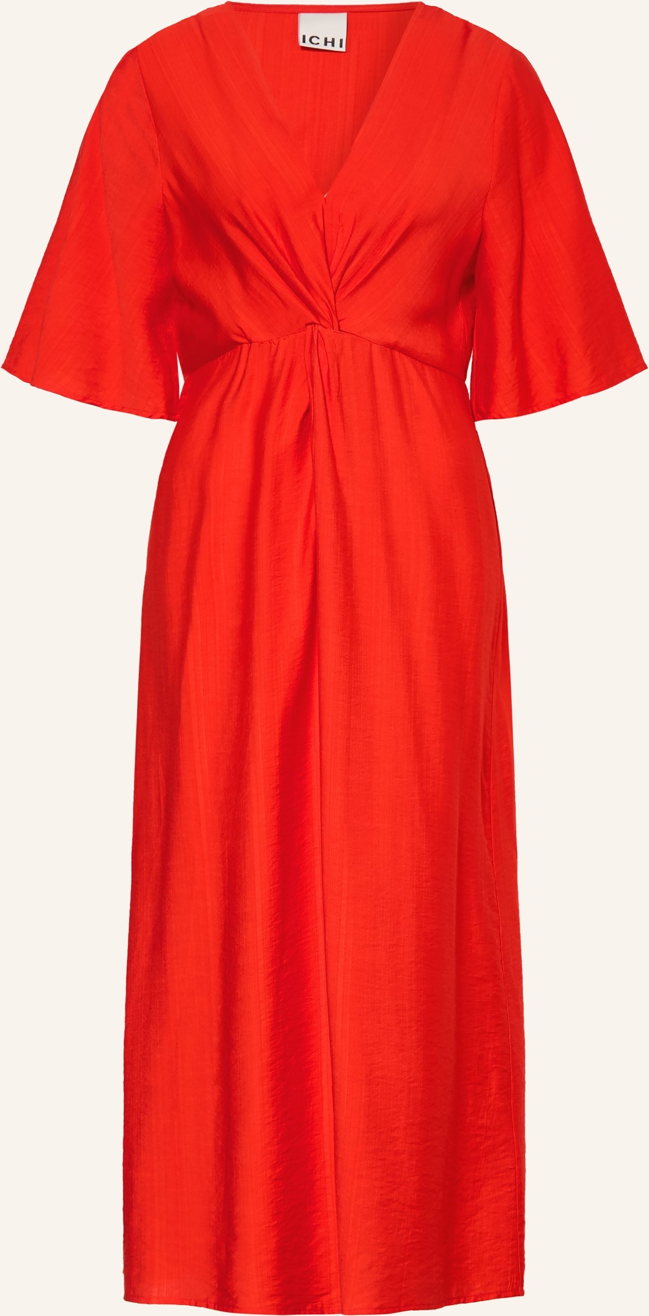 Ichi Kleid Ihimelda In Wickeloptik rot