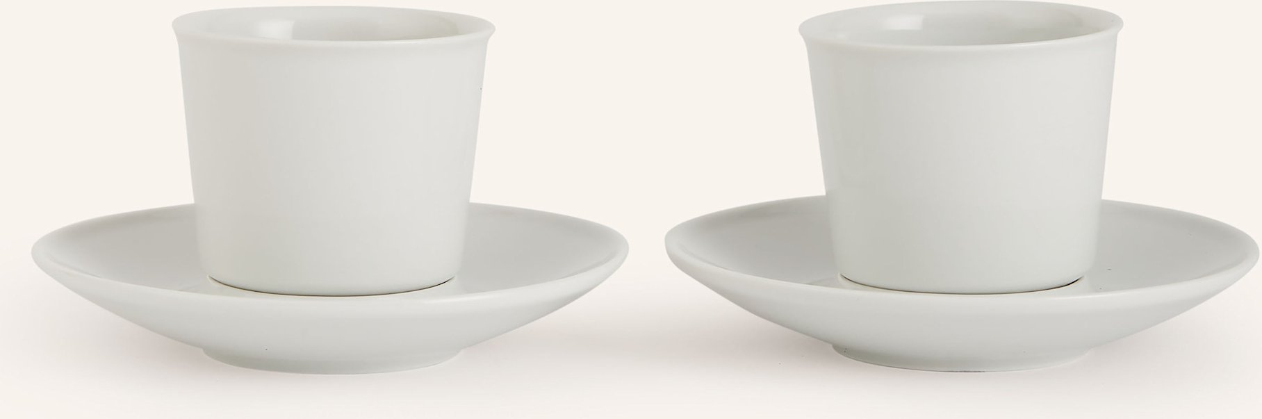 Thumbnail - Kpm 2er-Set Espressotassen Flugzeugtasse Mit Untertassen weiss
