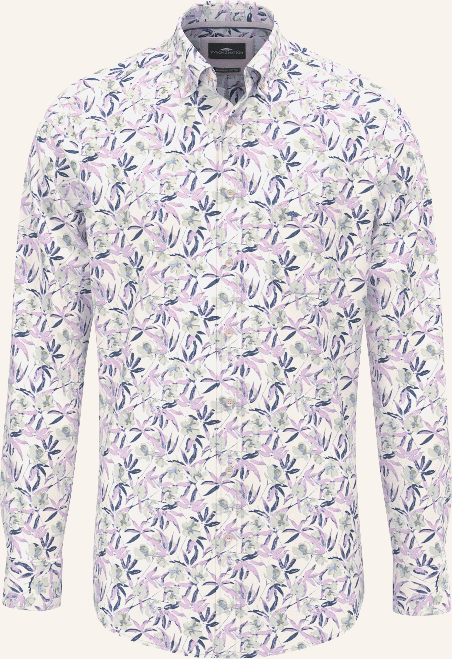 Fynch-Hatton Hemd Regular Fit rosa