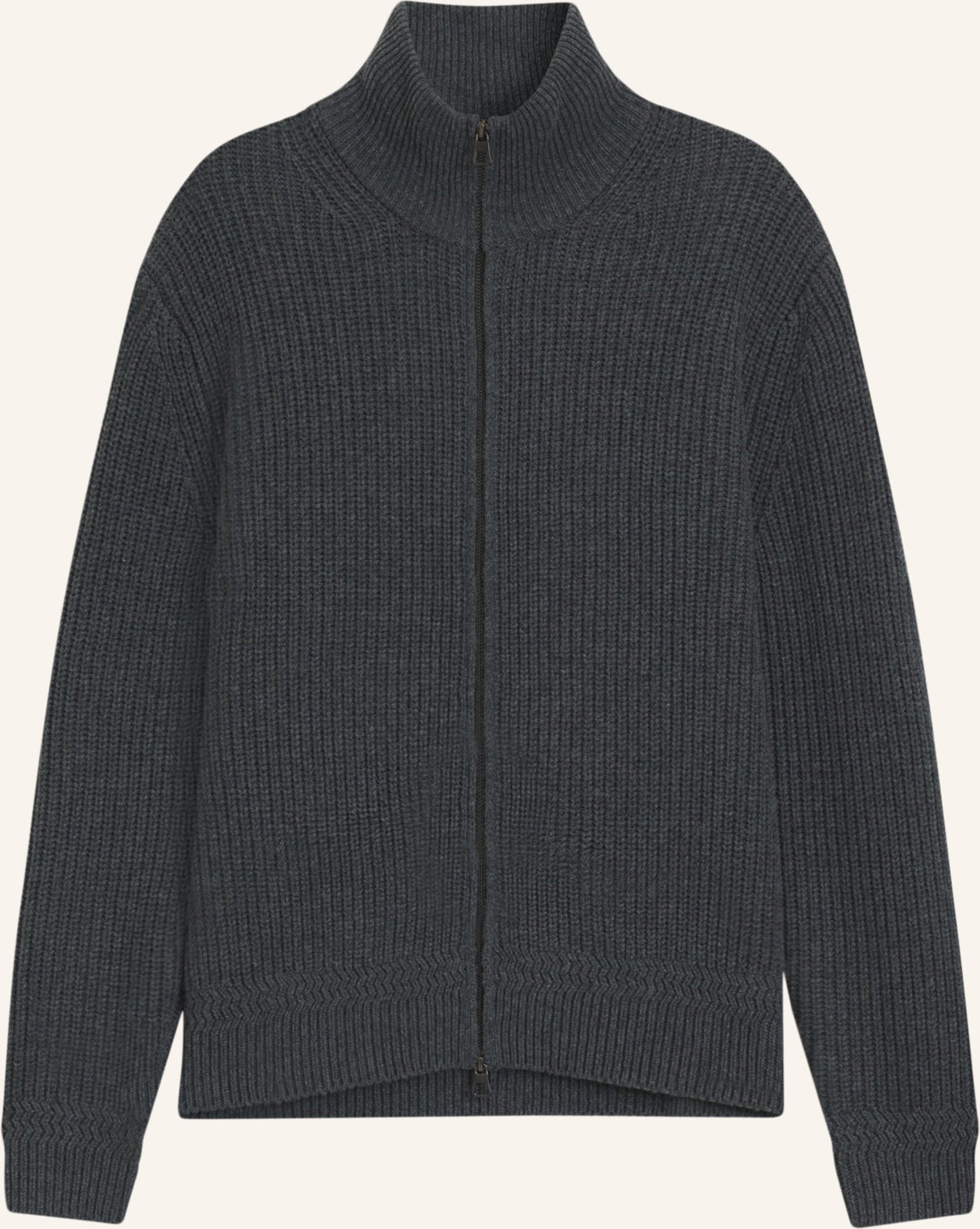 Thumbnail - Boss Strickjacke Hilustre_Db Relaxed Fit grau