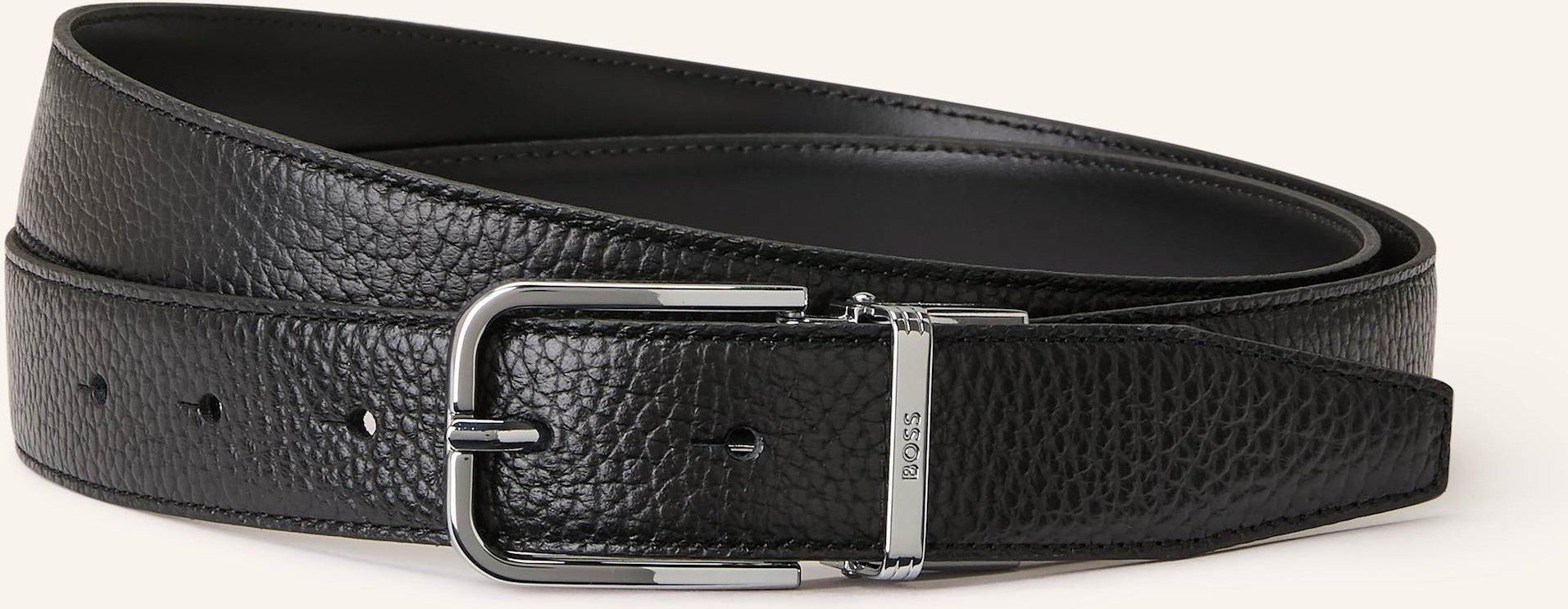 Boss Ledergürtel Madison schwarz