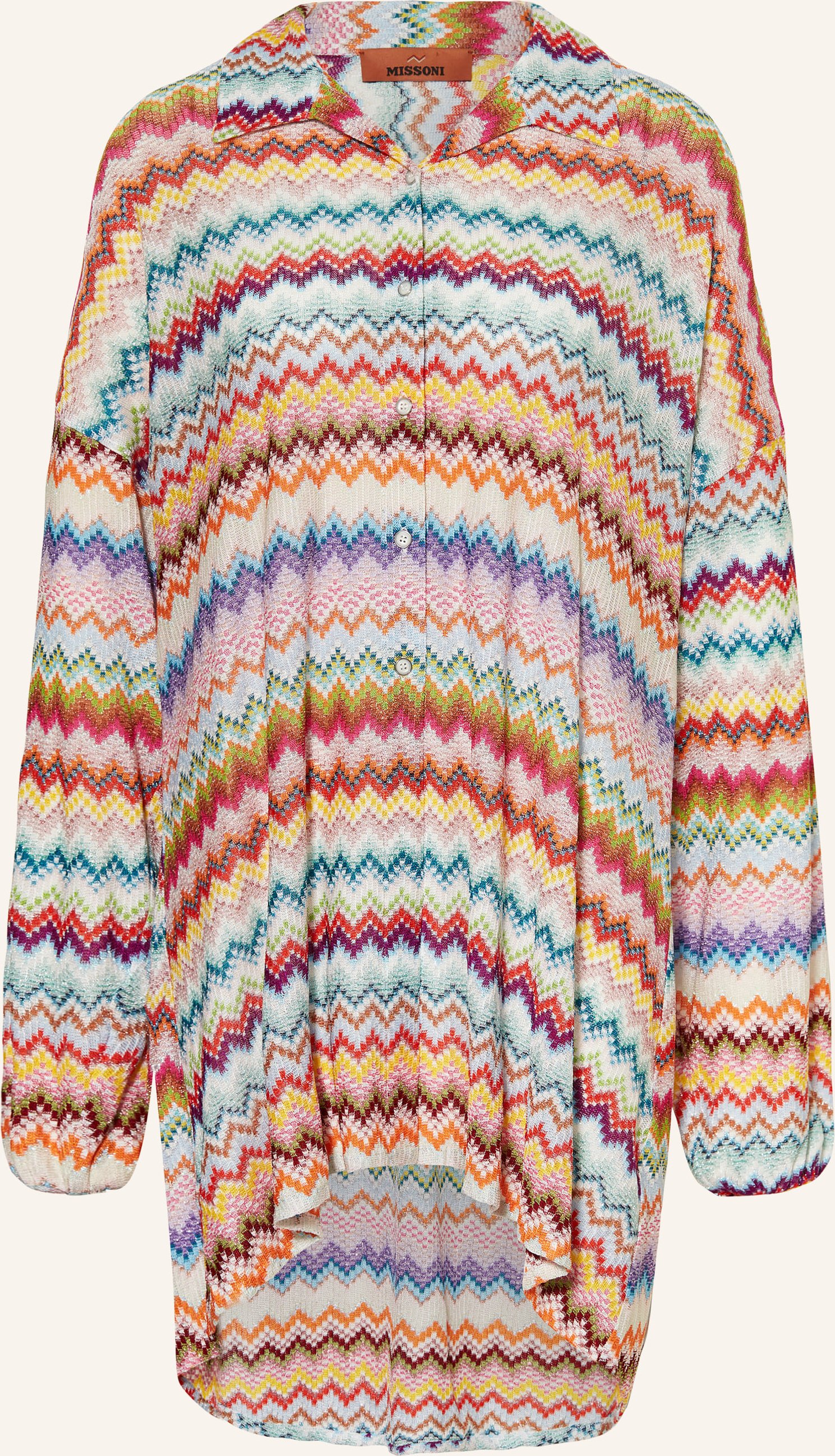 Missoni Strandkleid Mit Glitzergarn rot