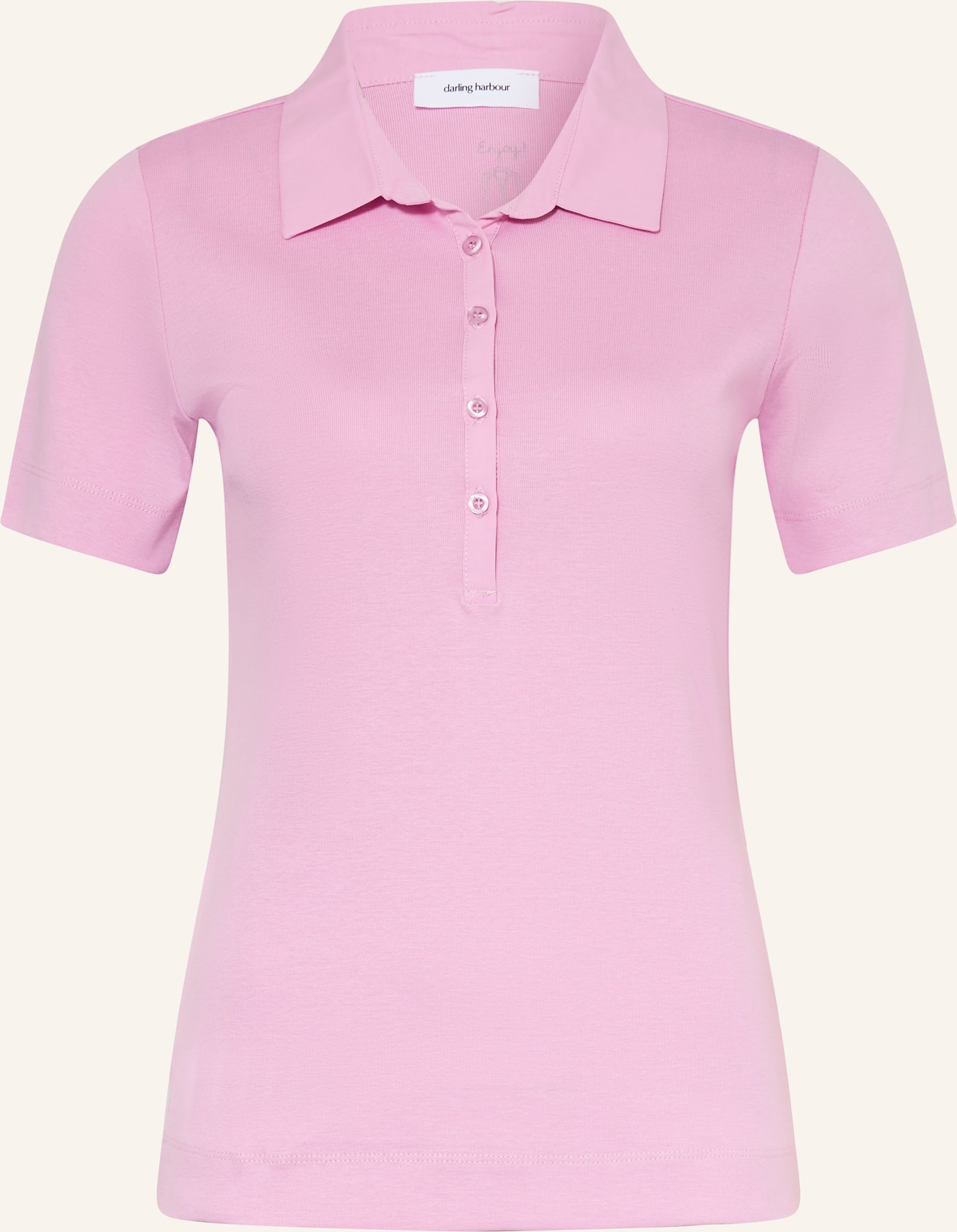 Darling Harbour Jersey-Poloshirt pink