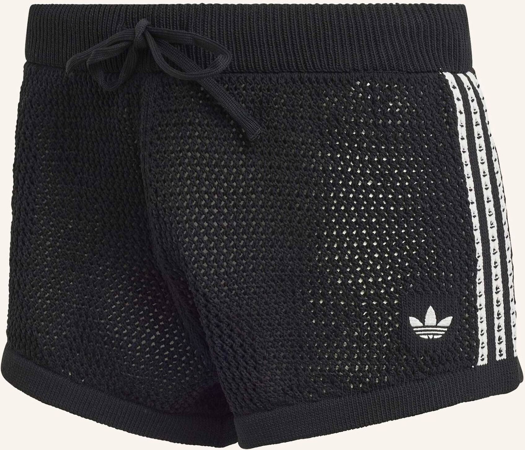 Adidas Originals Knitted Crochet Shorts schwarz