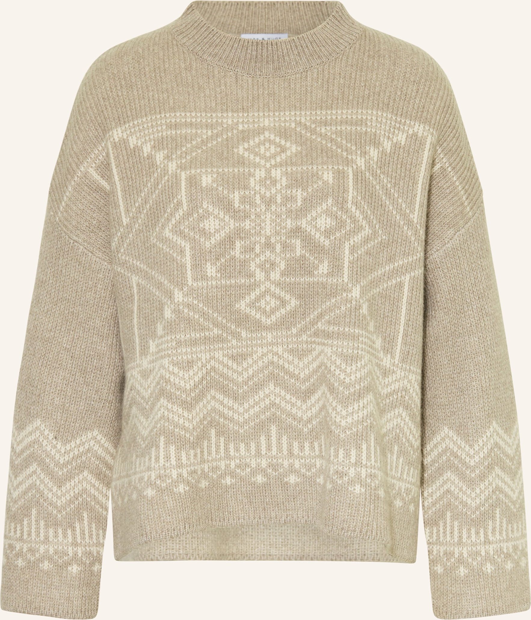 Mrs & Hugs Pullover Mit Cashmere beige