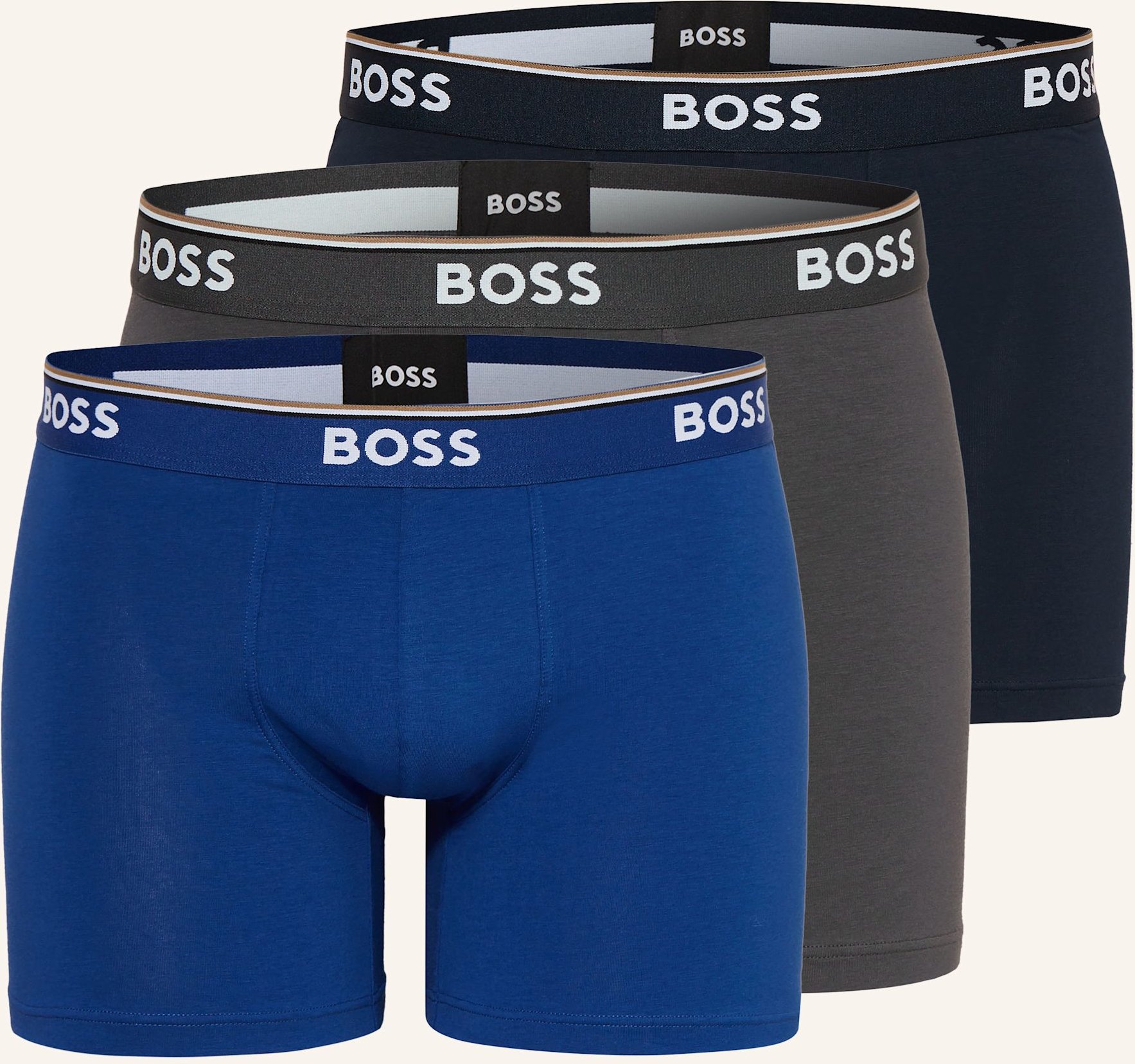 Thumbnail - Boss 3er-Pack Boxershorts Power blau