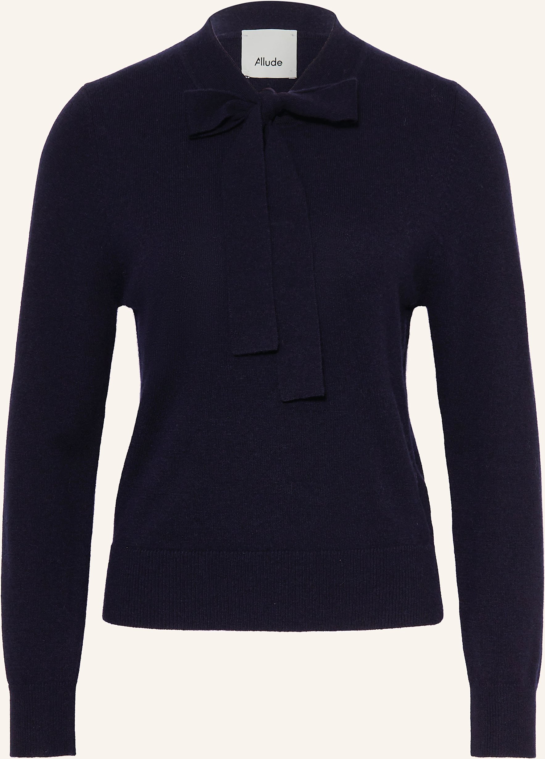 Allude Pullover Mit Schluppe Und Cashmere blau