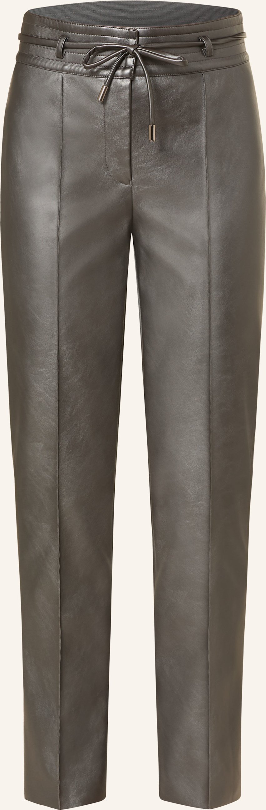 Marc Aurel Hose In Lederoptik grau