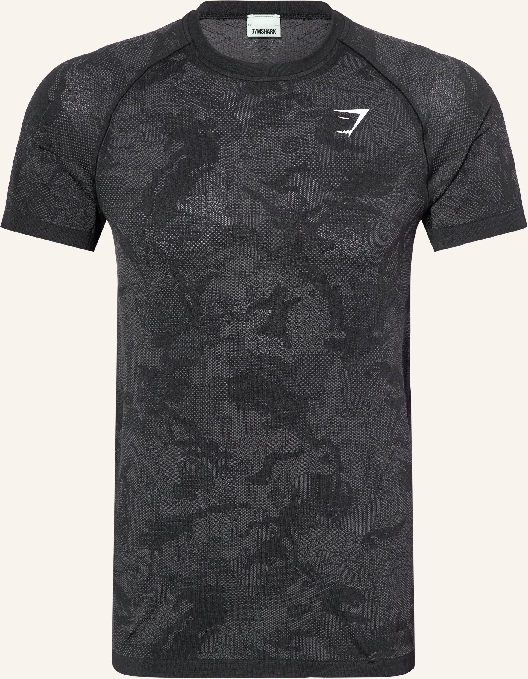 Gymshark T-Shirt Geo Seamless schwarz