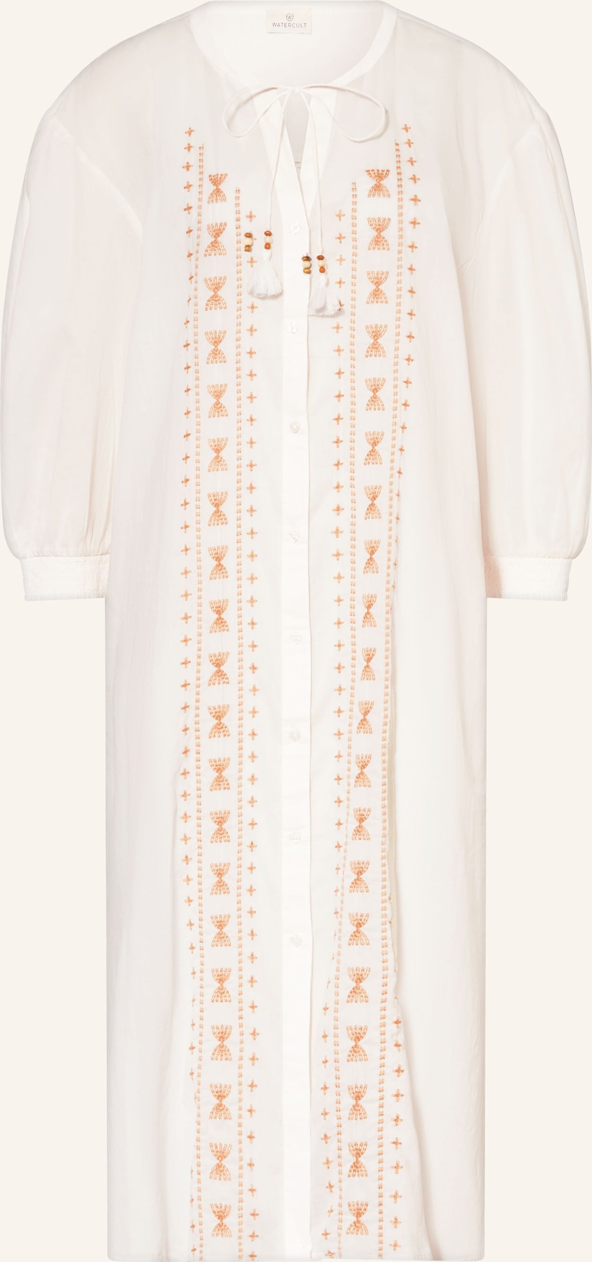 Watercult Strandkleid Coastal Bohemia Mit Stickereien weiss