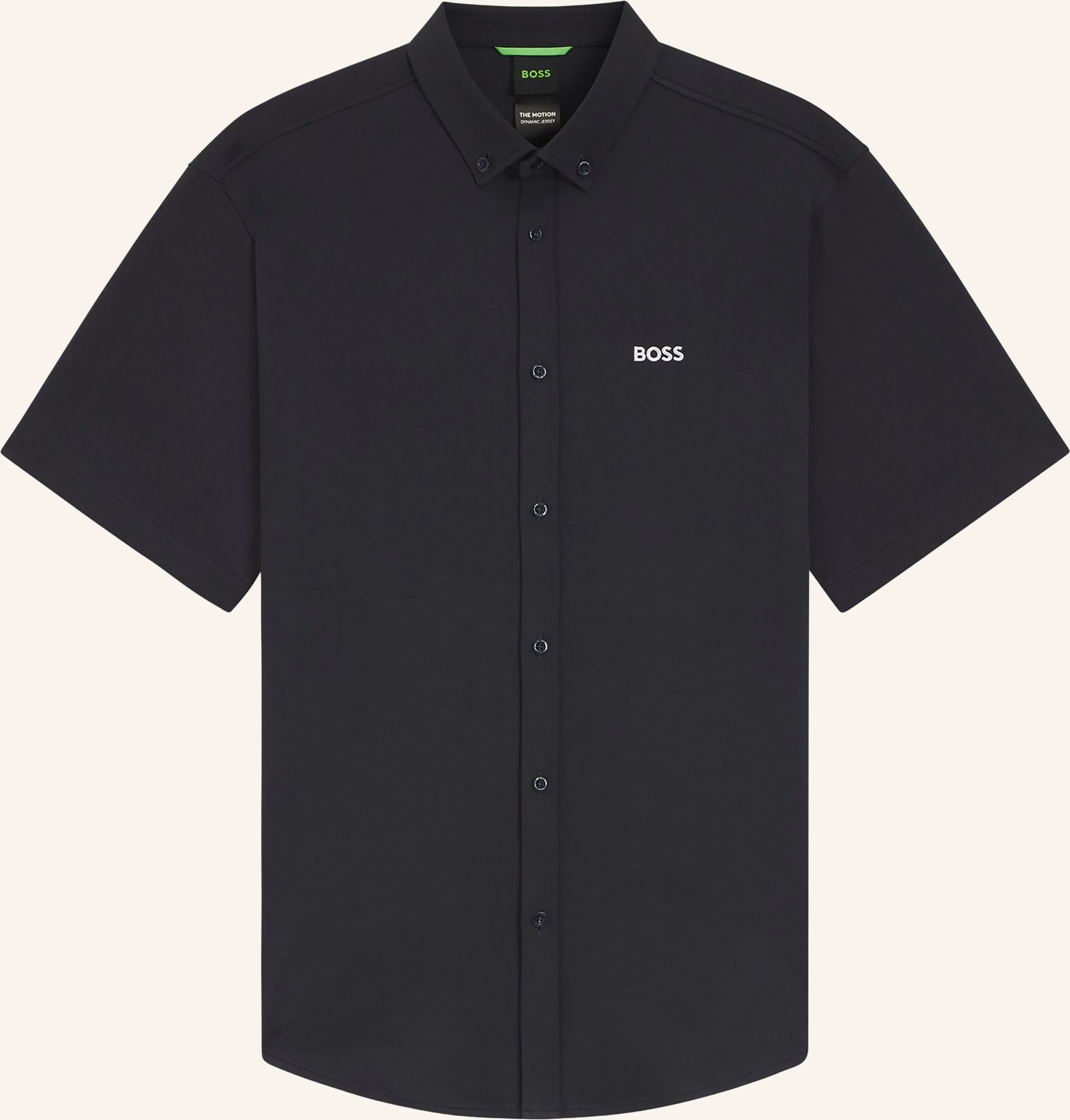 Boss Kurzarm-Hemd St_Motion S Regular Fit Aus Jersey blau