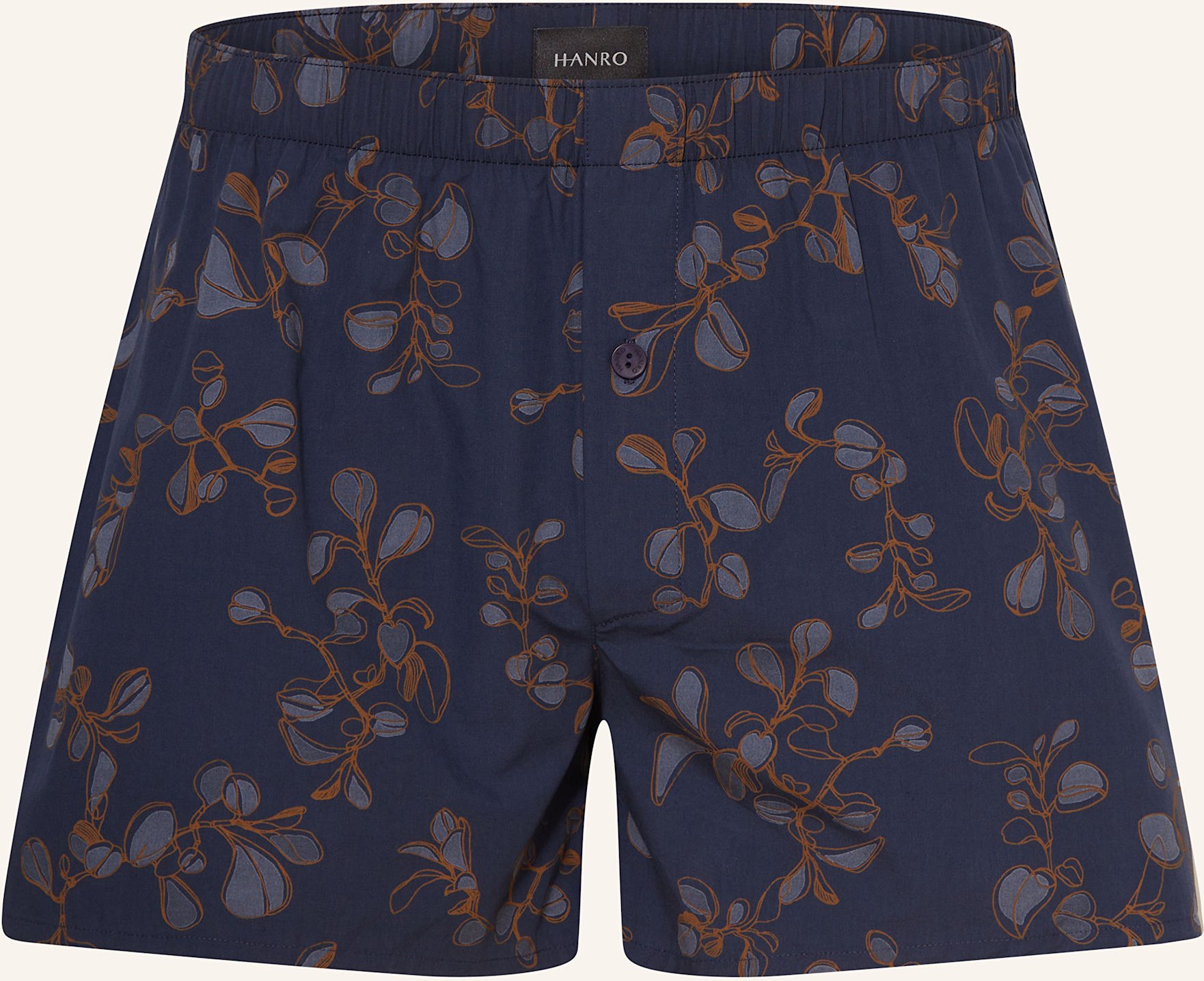 Hanro Web-Boxershorts Fancy Woven blau