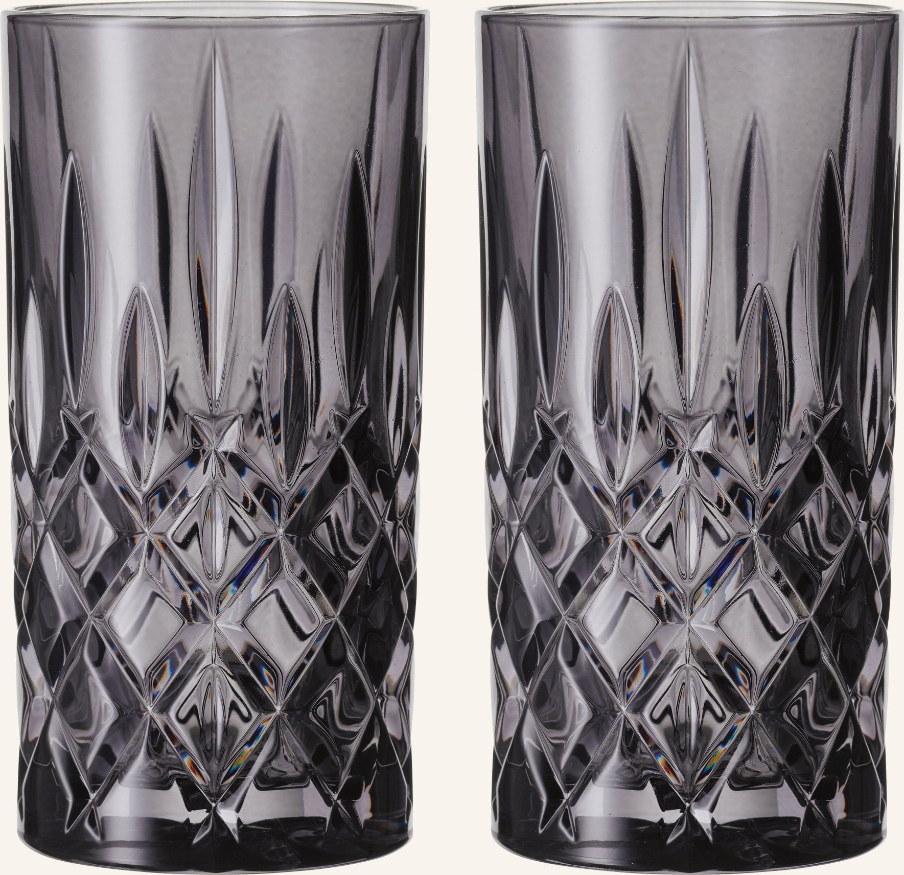 Thumbnail - Nachtmann 2er-Set Longdrinkgläser Noblesse grau