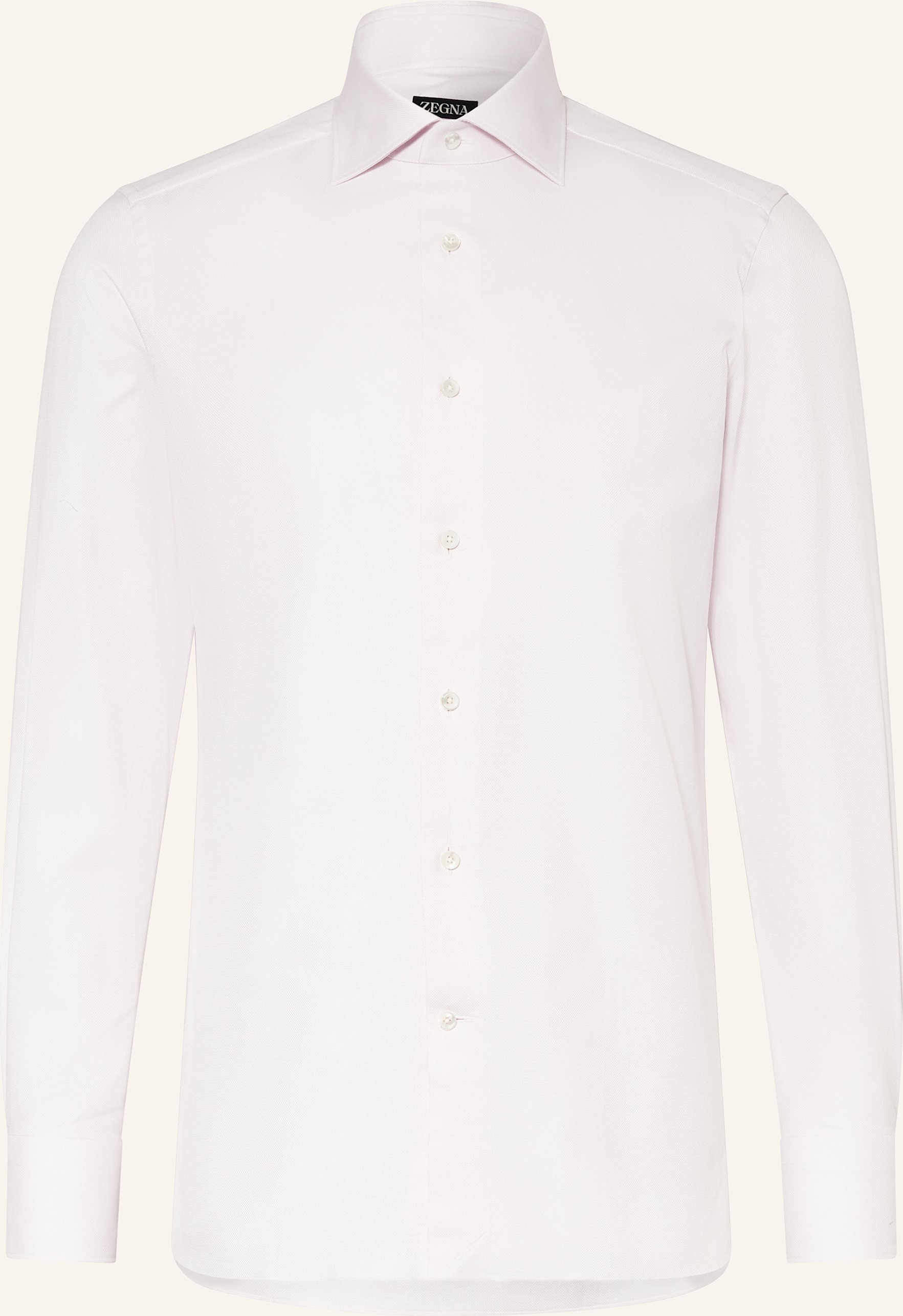 Zegna Hemd Slim Fit rosa