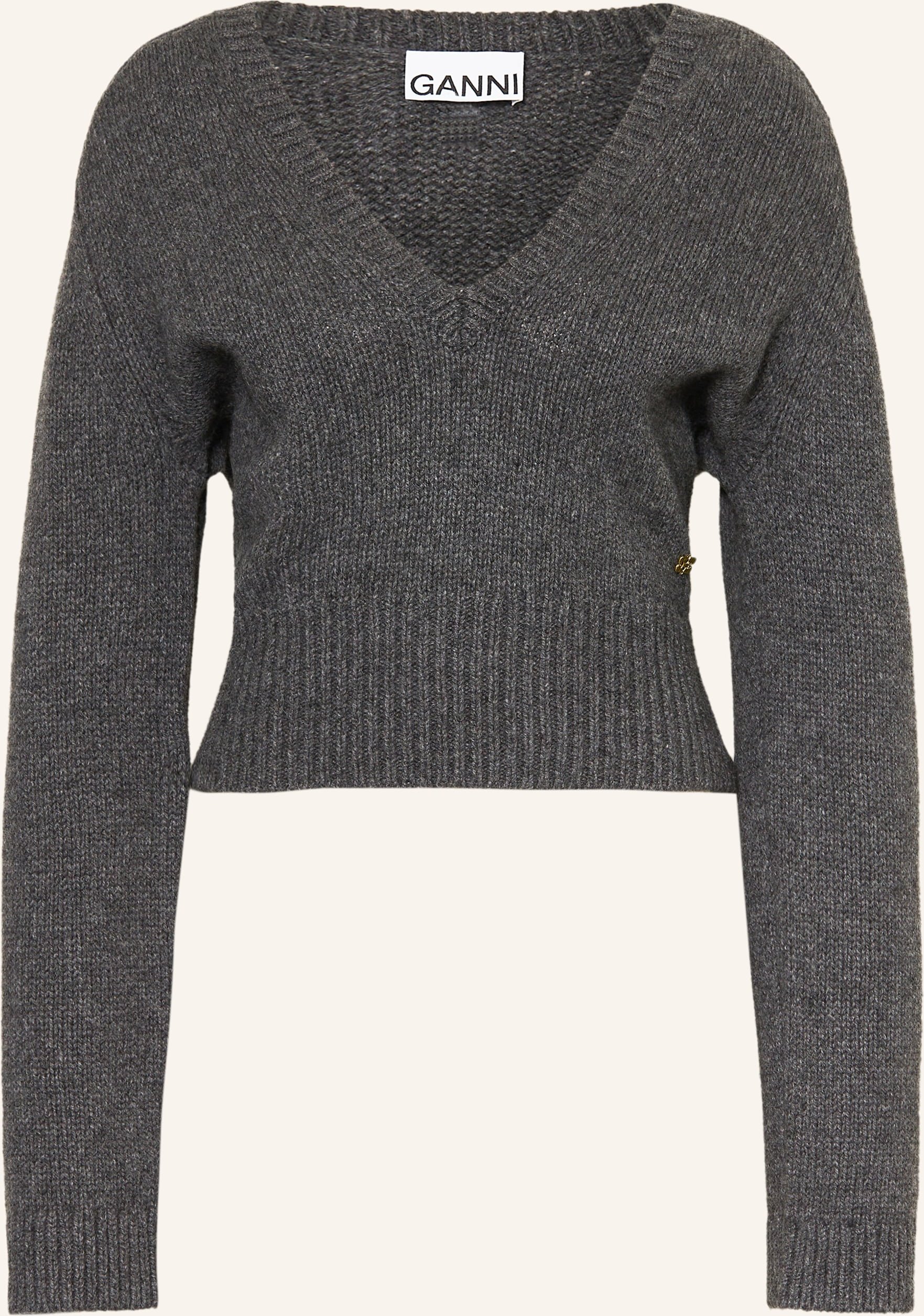 Ganni Pullover grau