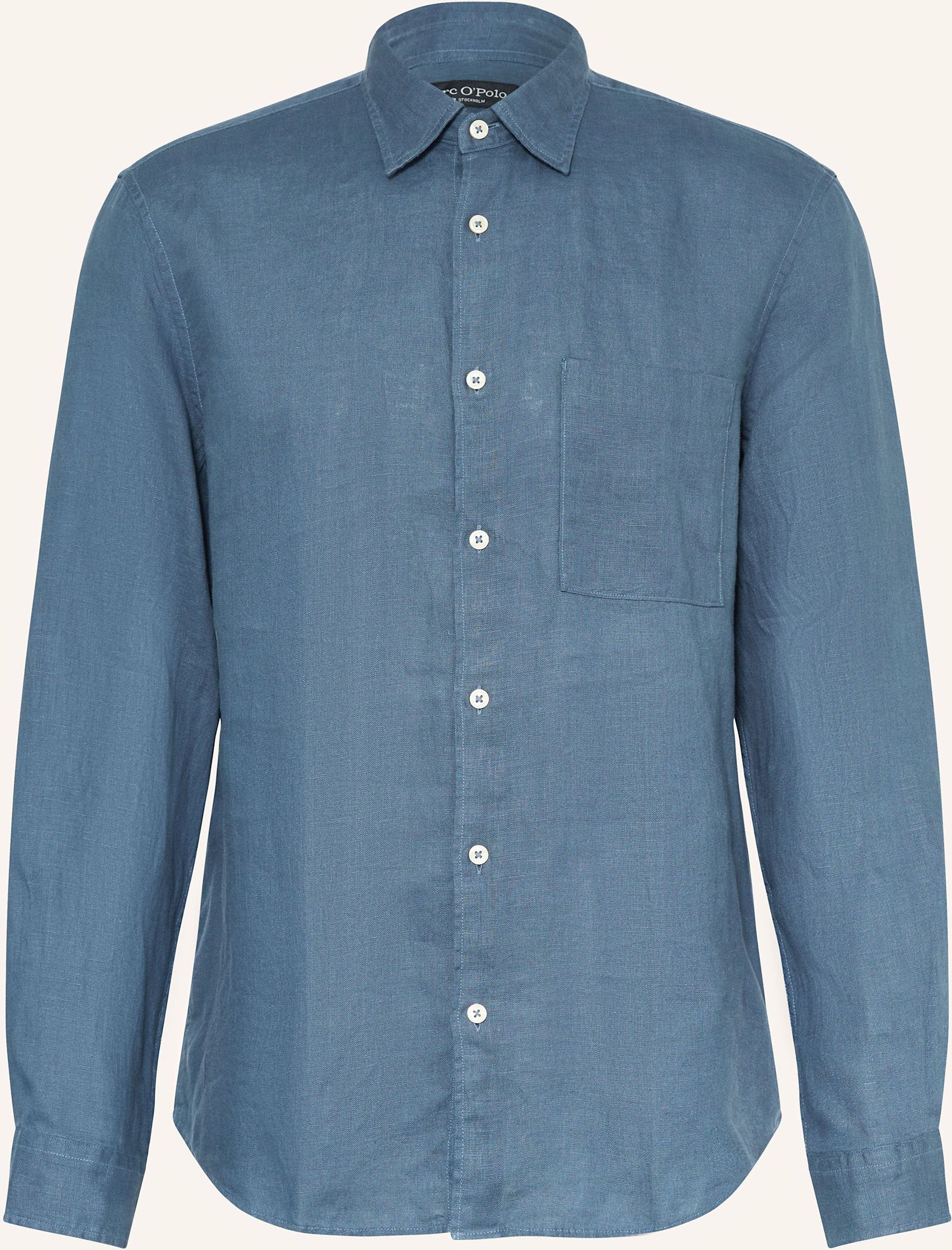 Marc O'polo Leinenhemd Regular Fit blau