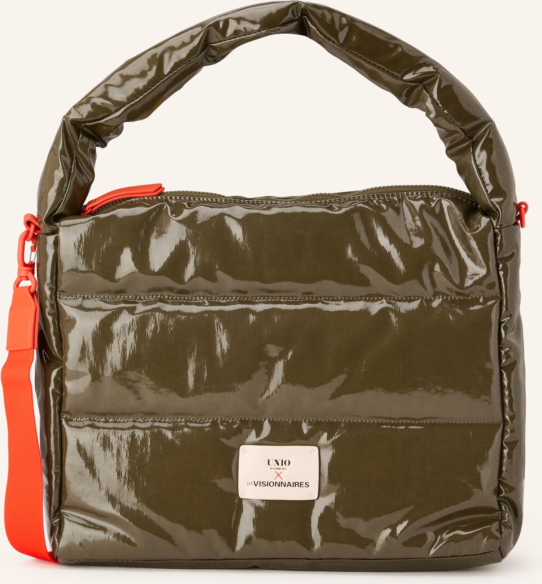 Unio Schultertasche Lacquer gruen