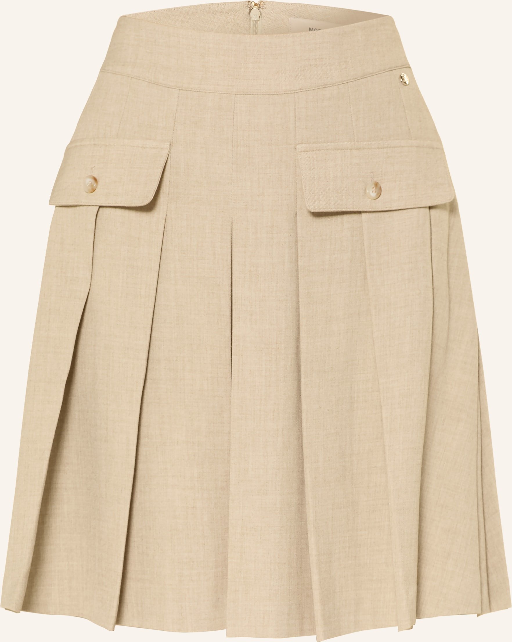 Mos Mosh Faltenrock Mmruni beige