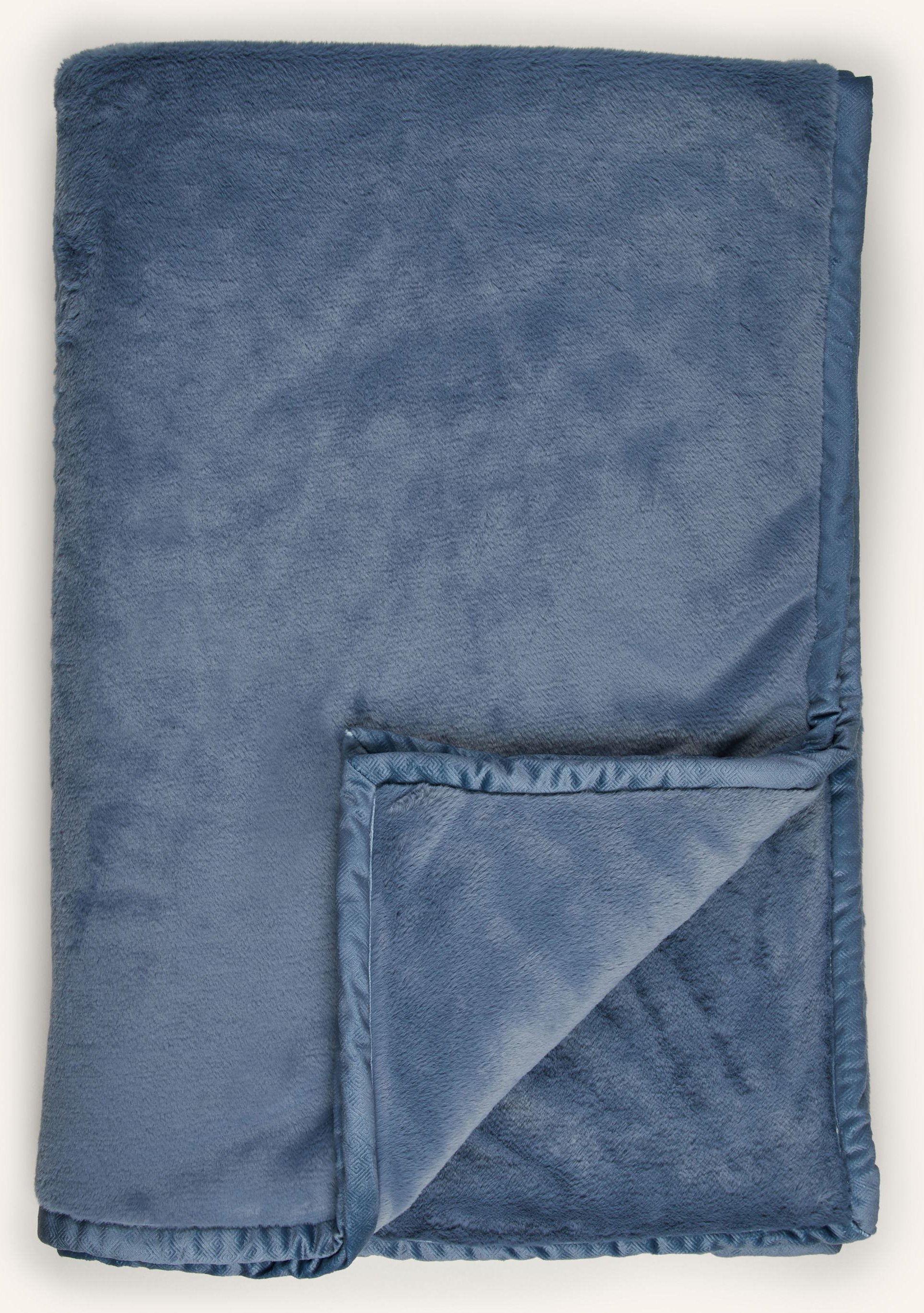Zoeppritz Kunstfell-Plaid The Blanket blau
