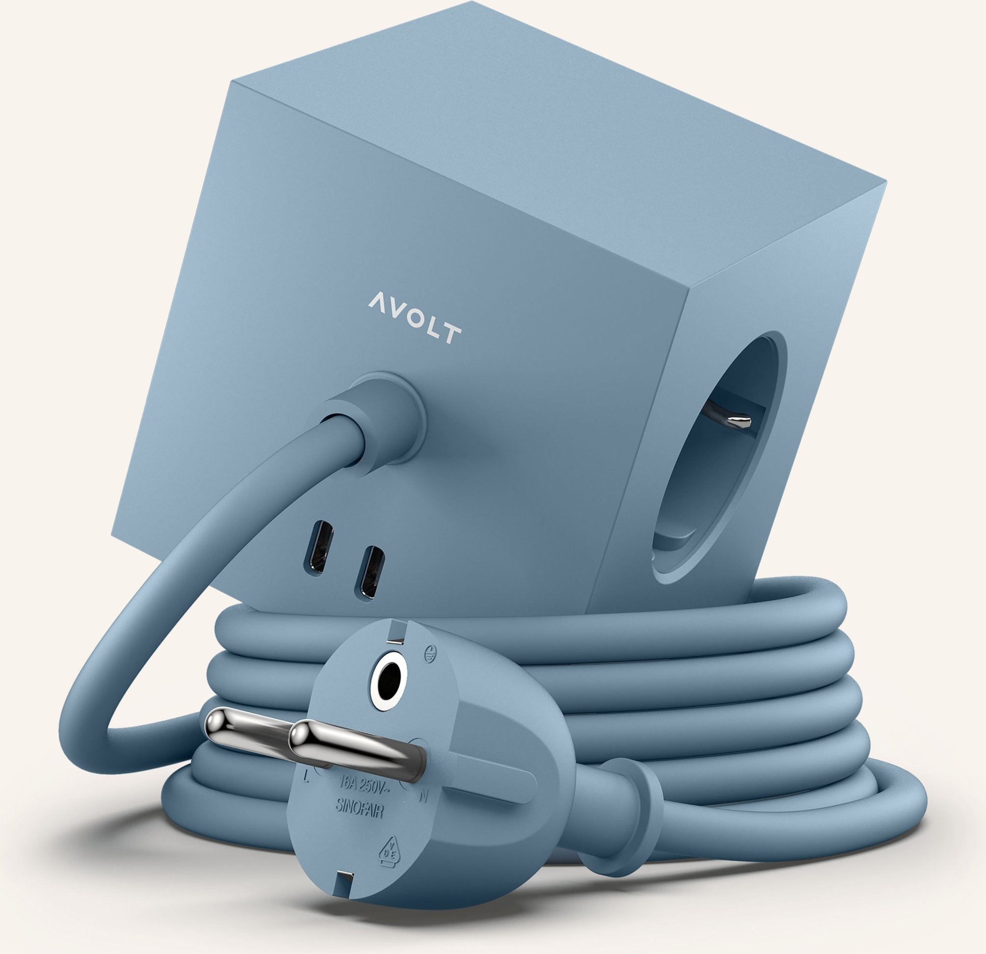 Avolt Steckdosenleiste Square 1 blau