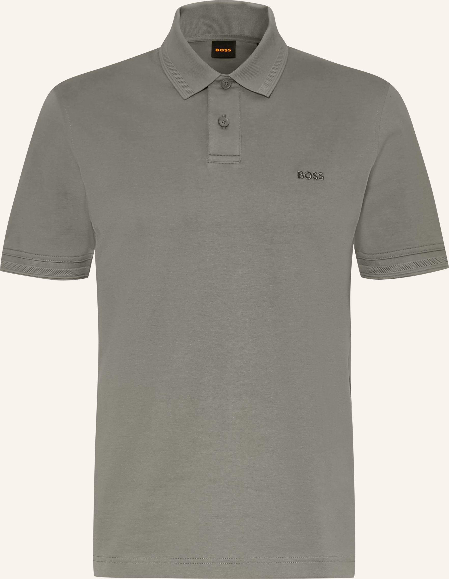 Boss Jersey-Poloshirt Pe grau